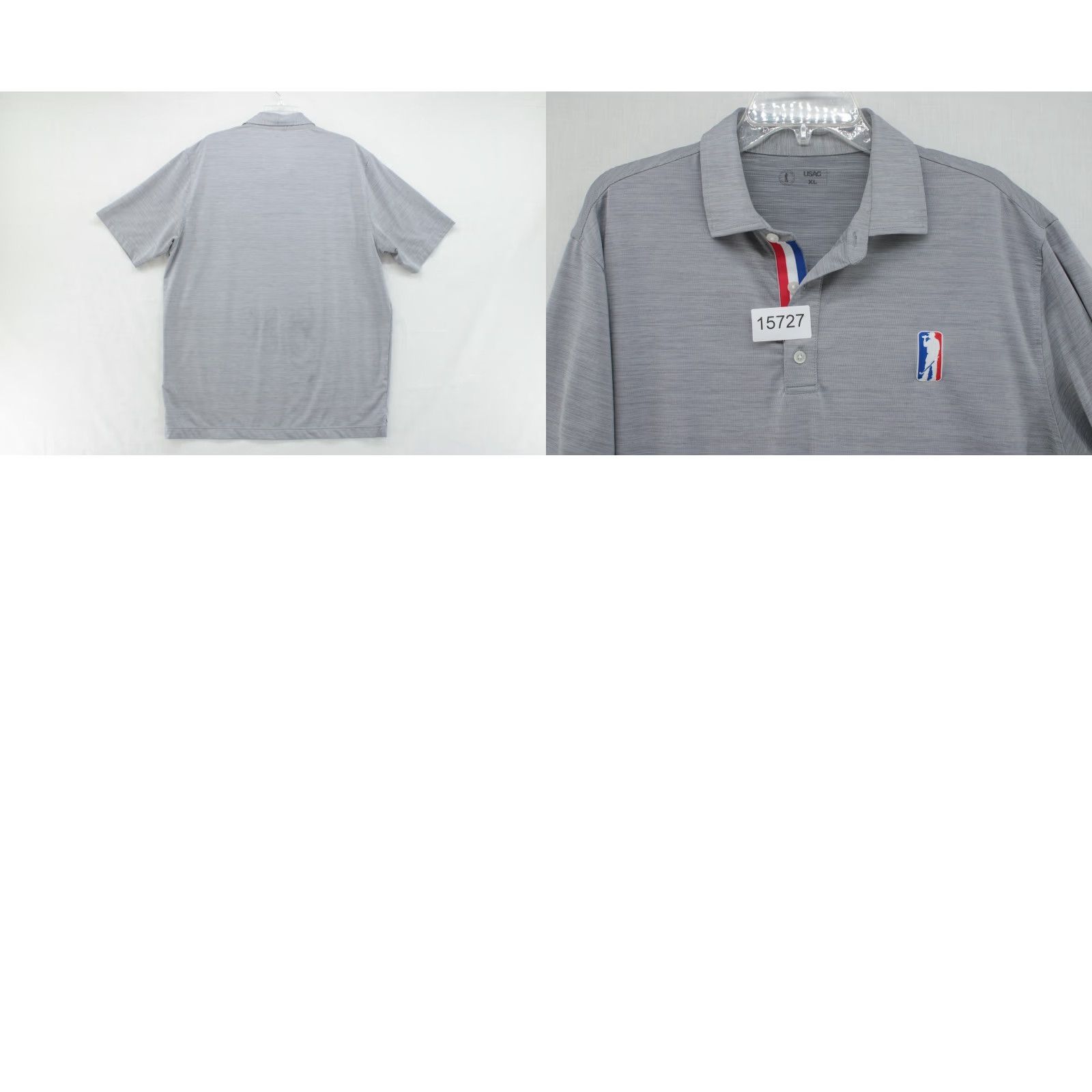 Vintage USAG You Suck At Golf Polo Shirt Men's XL Gray Performance Stretch Embroidered Polo Shirt XS? Size US XL / EU 56 / 4 - 8 Thumbnail