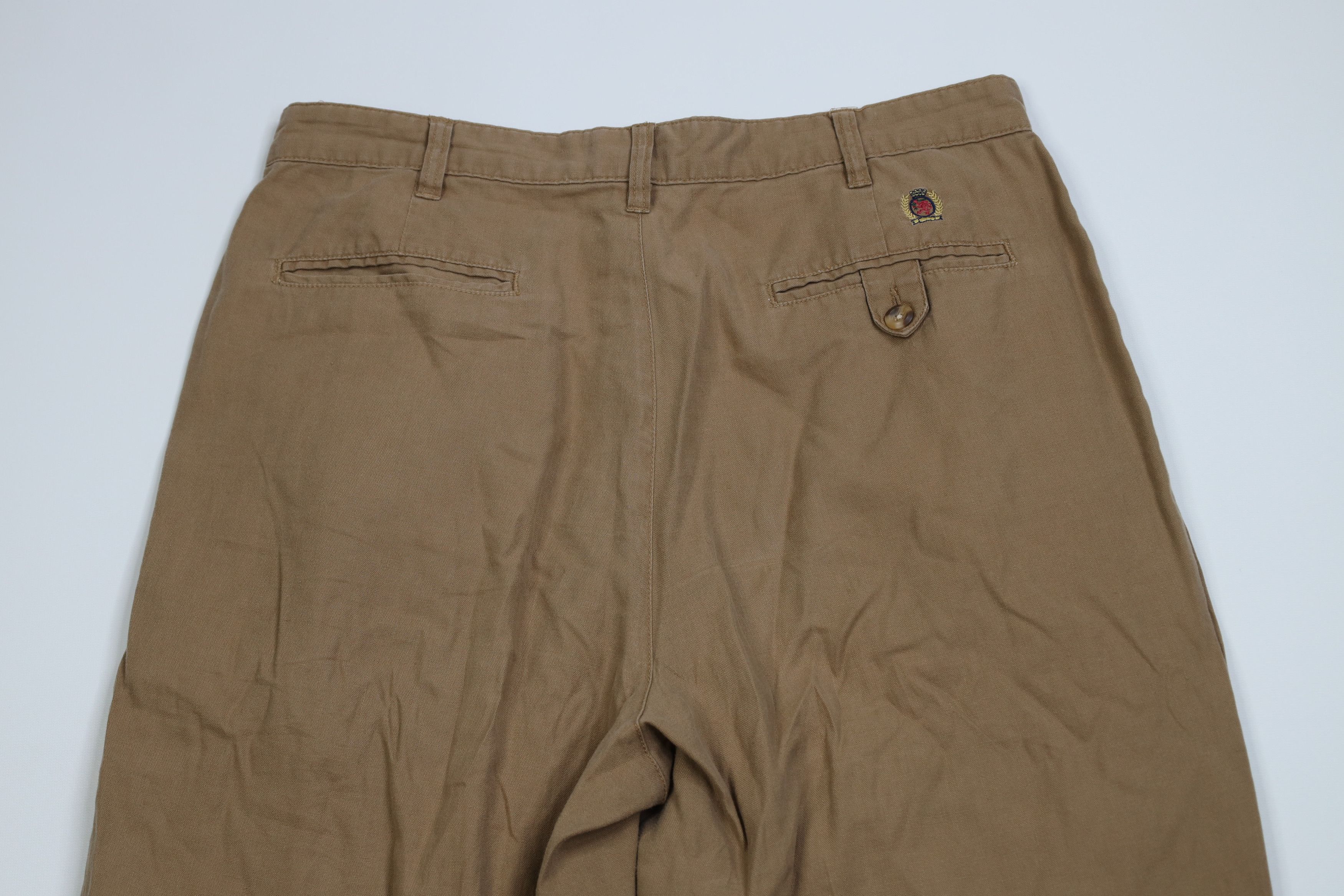 Tommy Hilfiger Vintage 90s Tommy Hilfiger Blend Knit Wide Leg Chino Pants Size US 34 / EU 50 - 9 Thumbnail