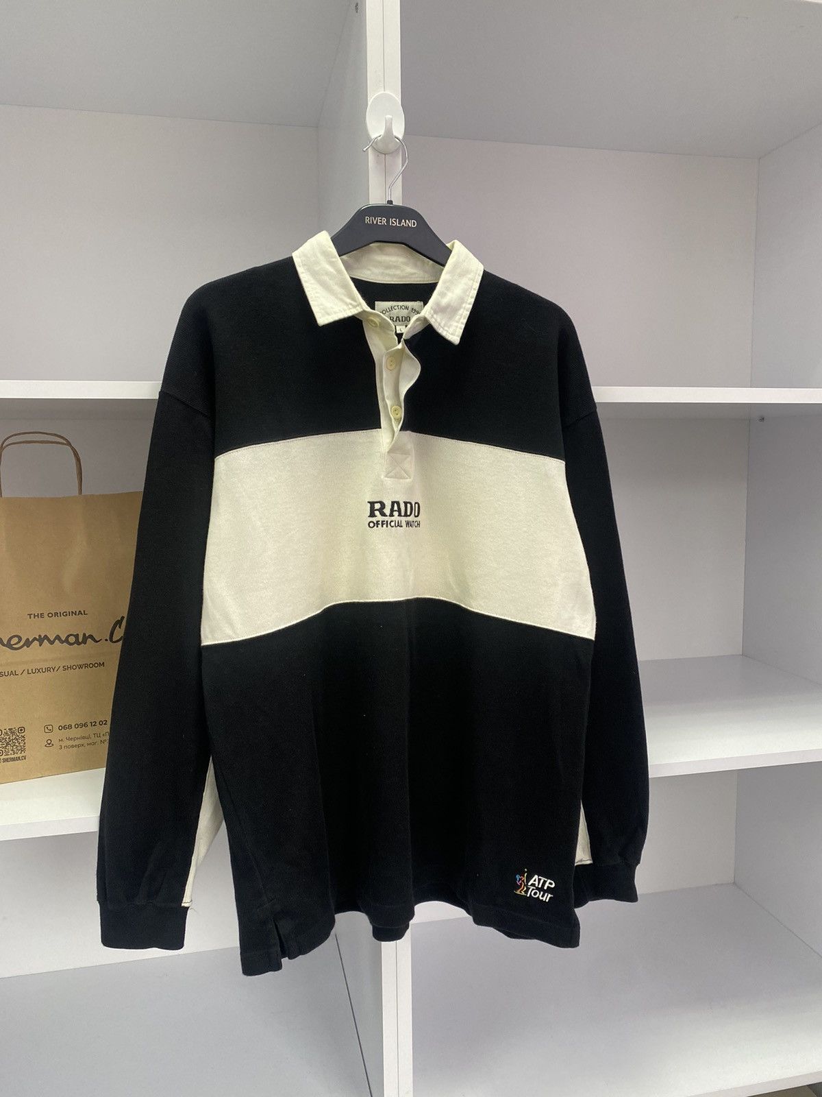 Designer × Vintage Vintage ATP Tour Rado Long Sleeve Rugby Size US L / EU 52-54 / 3 - 4 Thumbnail