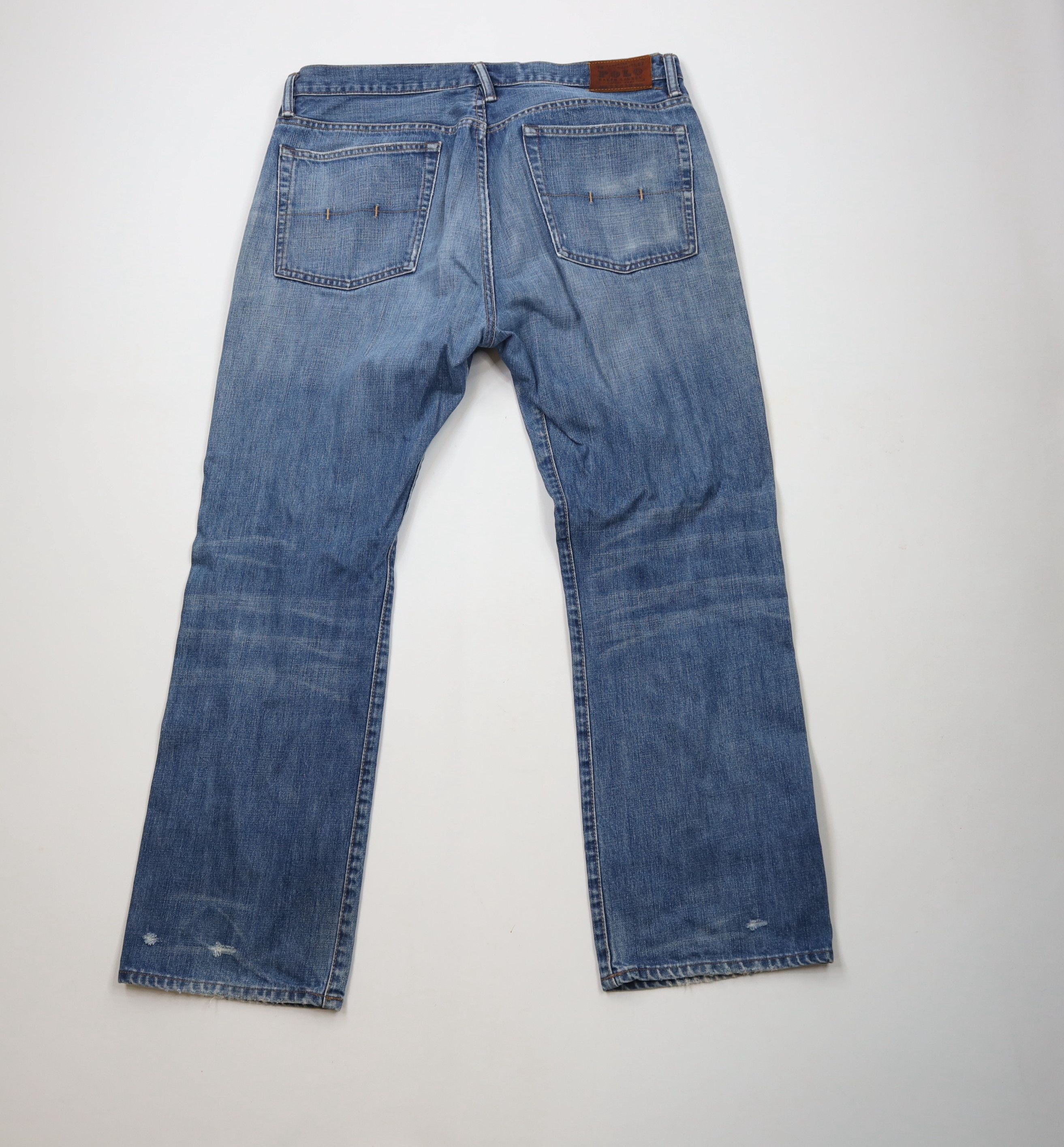 Ralph Lauren × Vintage Vintage Ralph Lauren Vintage Cut Wide Leg Denim Jeans Blue Size US 36 / EU 52 - 11 Thumbnail