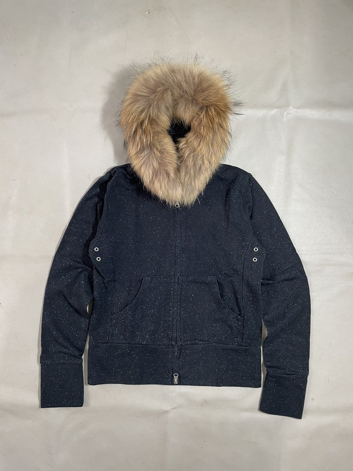 If Six Was Nine × Japanese Brand × Le Grande Bleu (L.G.B.) Studded Zip Up fur hoodie glitter black Size M / US 6-8 / IT 42-44 - 1 Thumbnail