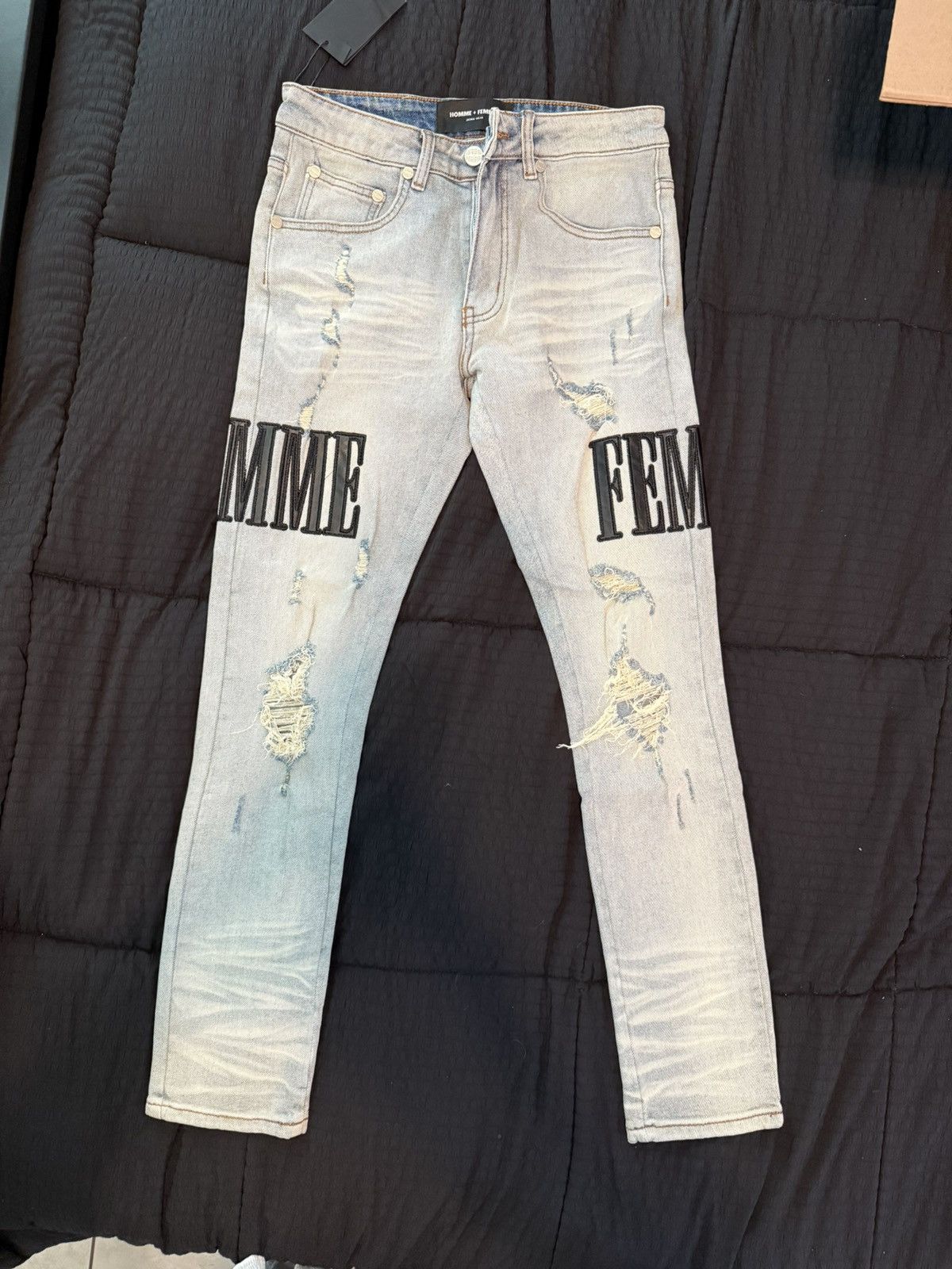 Homme + Femme La Homme femme sz 28 jeans Size US 28 / EU 44 - 4 Thumbnail