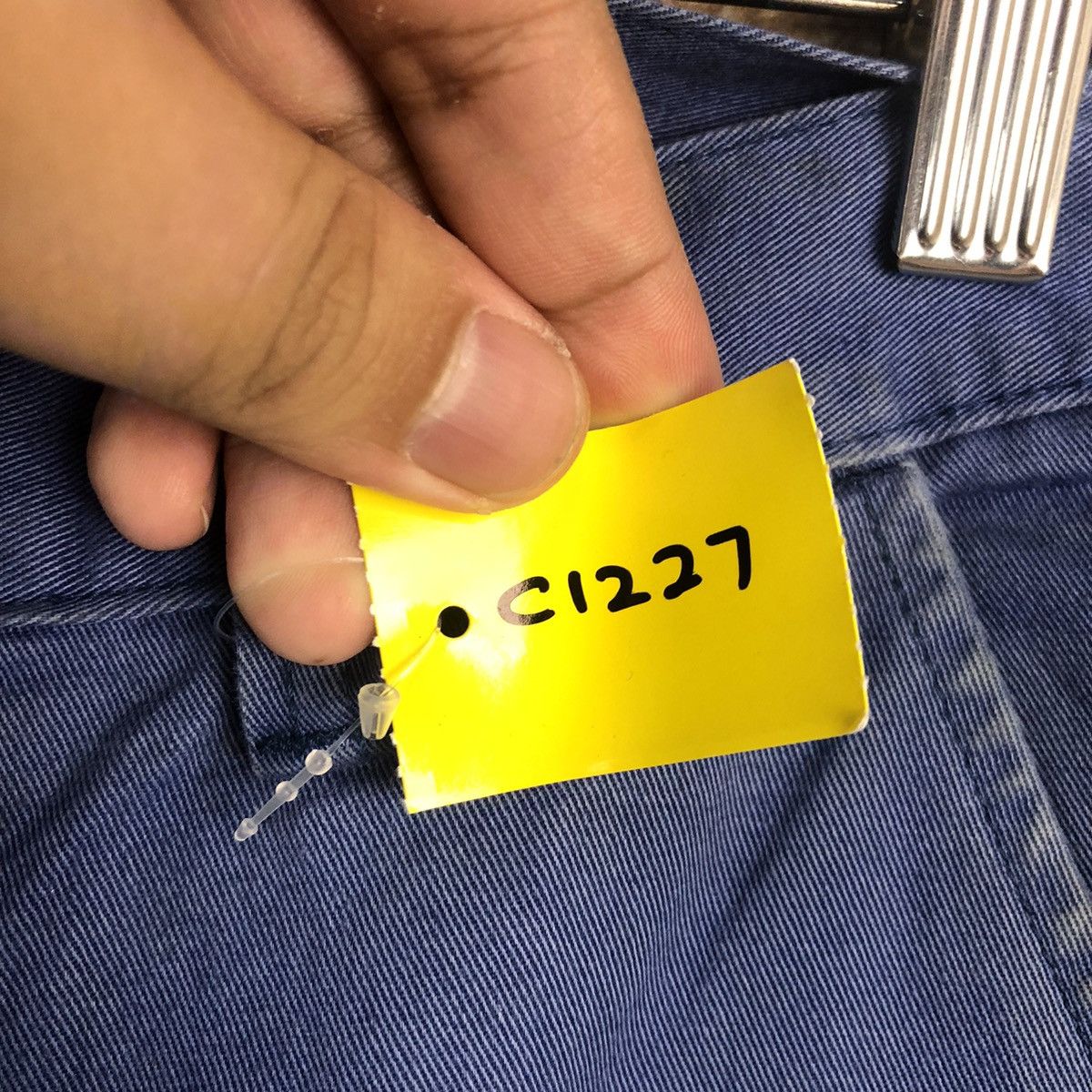 Japanese Brand DL After O Blue Cargo Multipocket Pants #C1227 Size US 29 - 13 Thumbnail