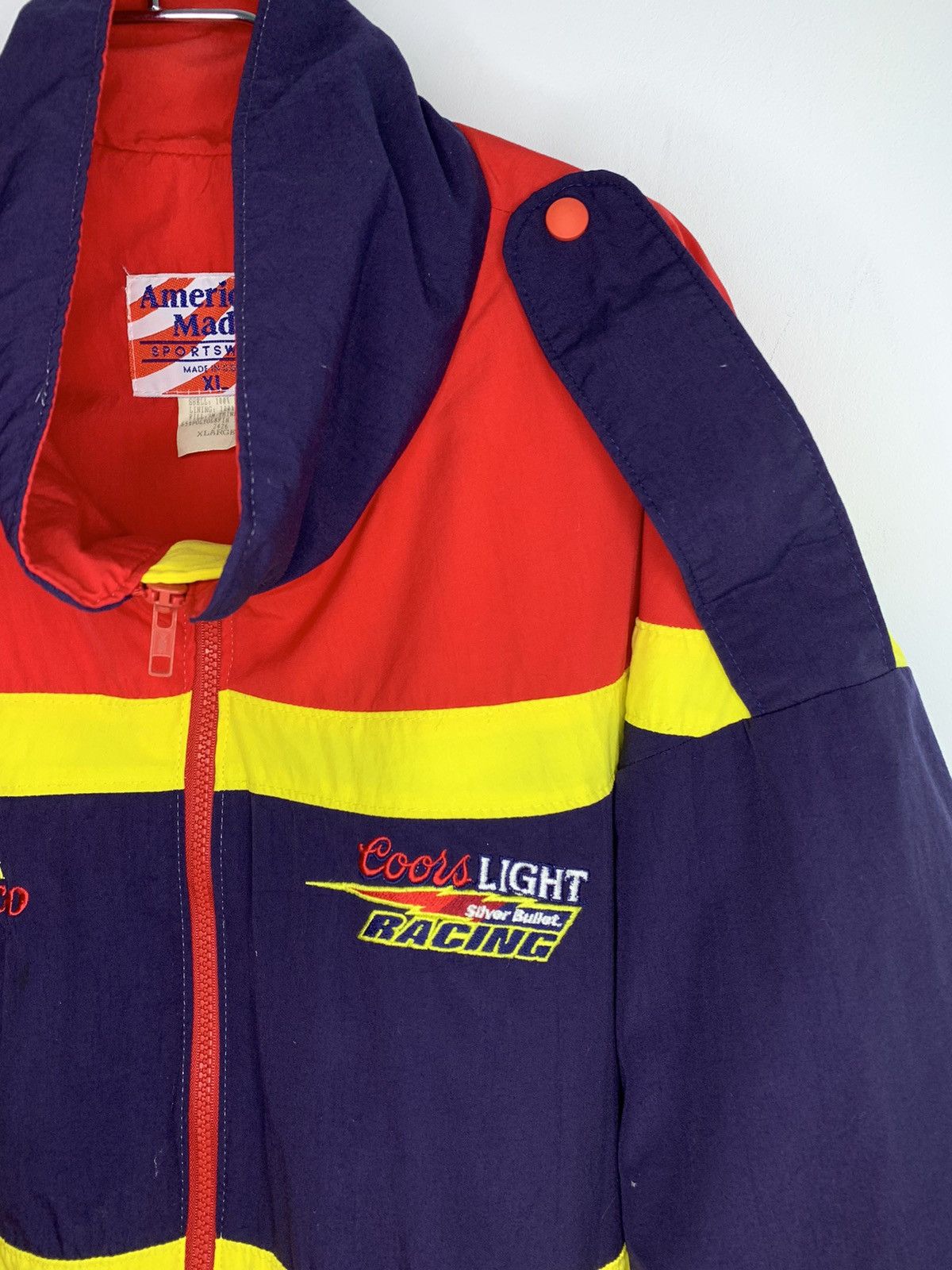 NASCAR × Vintage NASCAR Coors Light Racing Silver Bullet Sabco Team Jacket Size US XL / EU 56 / 4 - 6 Thumbnail