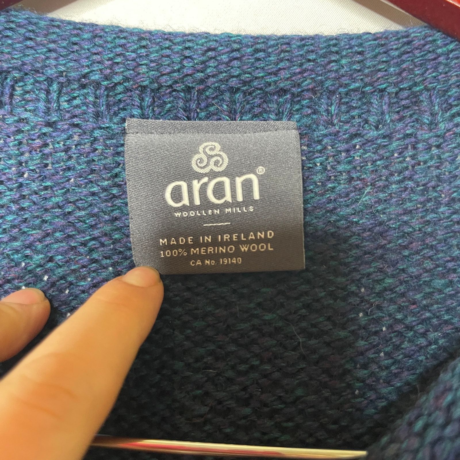 Aran Crafts Aran soft merino wool fisherman sweater sz S Size US S / EU 44-46 / 1 - 2 Thumbnail