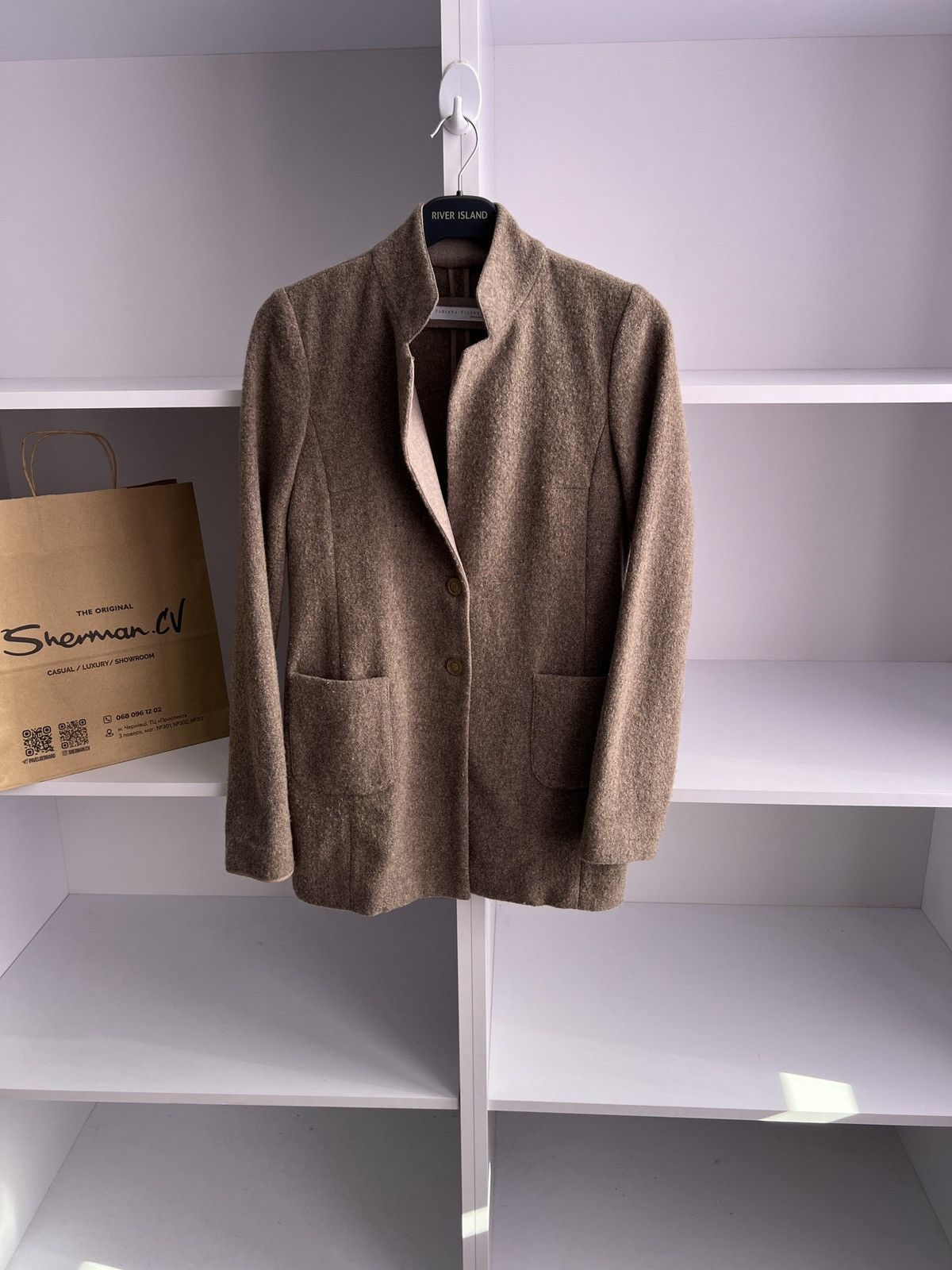 Designer × Fabiana Filippi × Vintage Vintage Fabiana Filippi Women's Luxury Designer Jacket Size XS / US 0-2 / IT 36-38 - 2 Thumbnail
