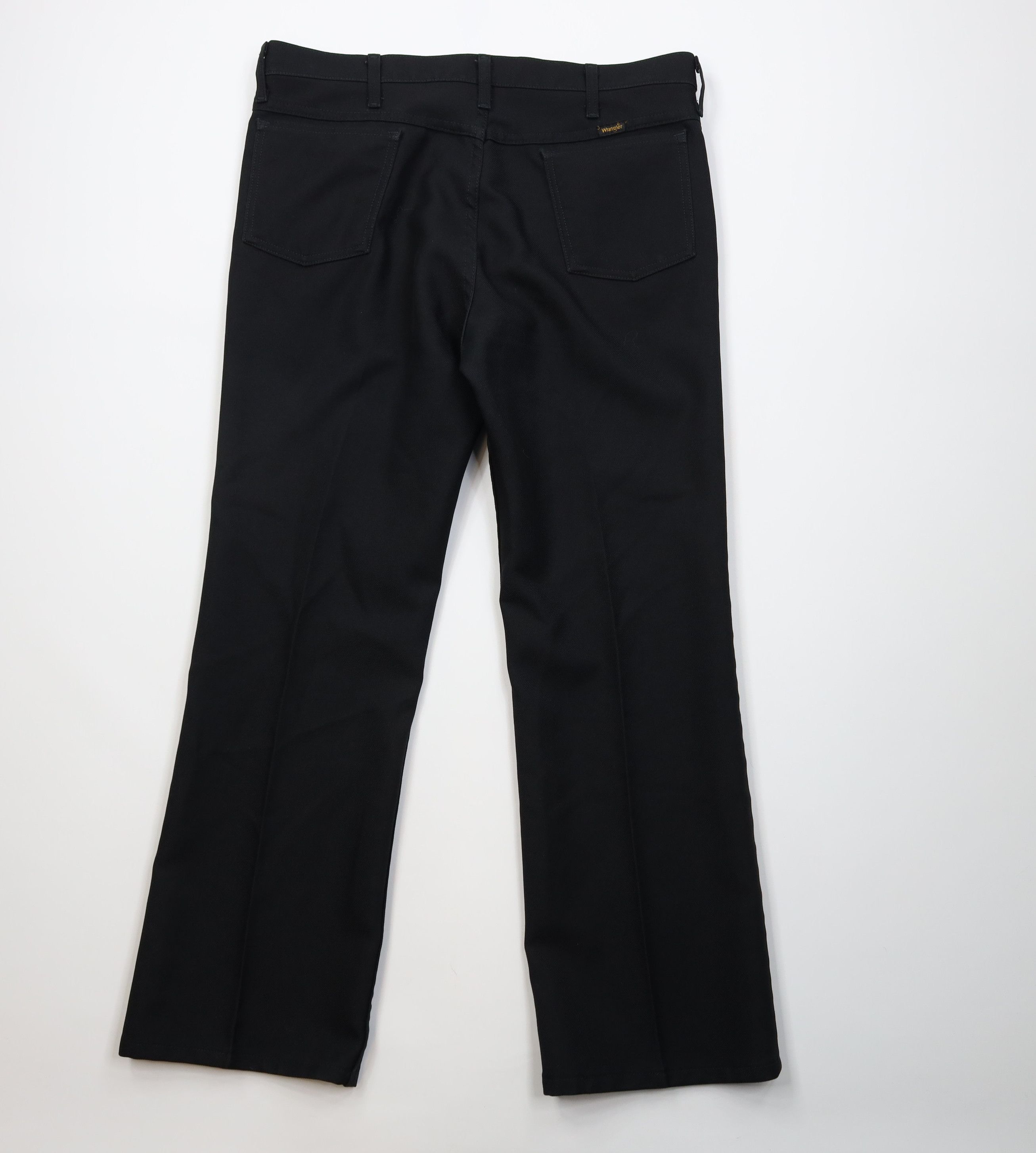 Wrangler Vintage 90s Wrangler Knit Flared Wide Leg Chino Pants Black Size US 38 / EU 54 - 9 Thumbnail