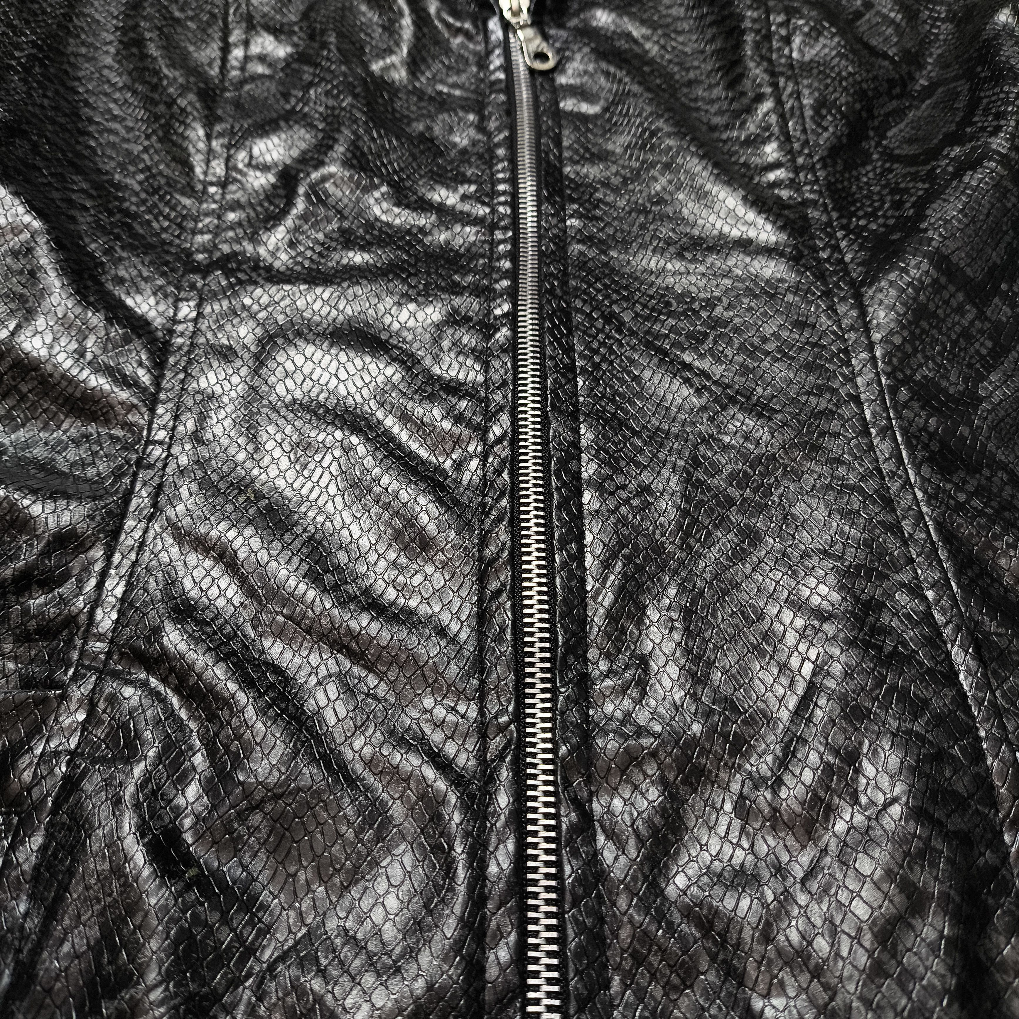 14th Addiction Designer's Label Fur Collar Snake Pattern Jacket Size M / US 6-8 / IT 42-44 - 5 Thumbnail