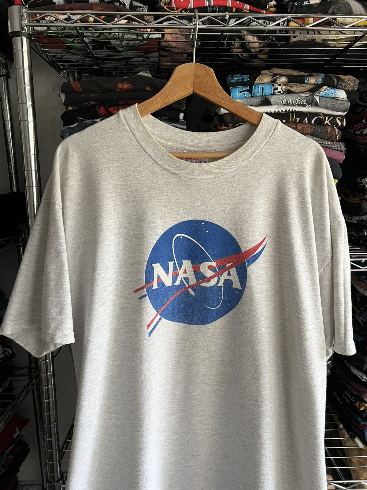 Hanes 2000 NASA STAR Student Involvement Program Logo Tee Size US XL / EU 56 / 4 - 3 Thumbnail
