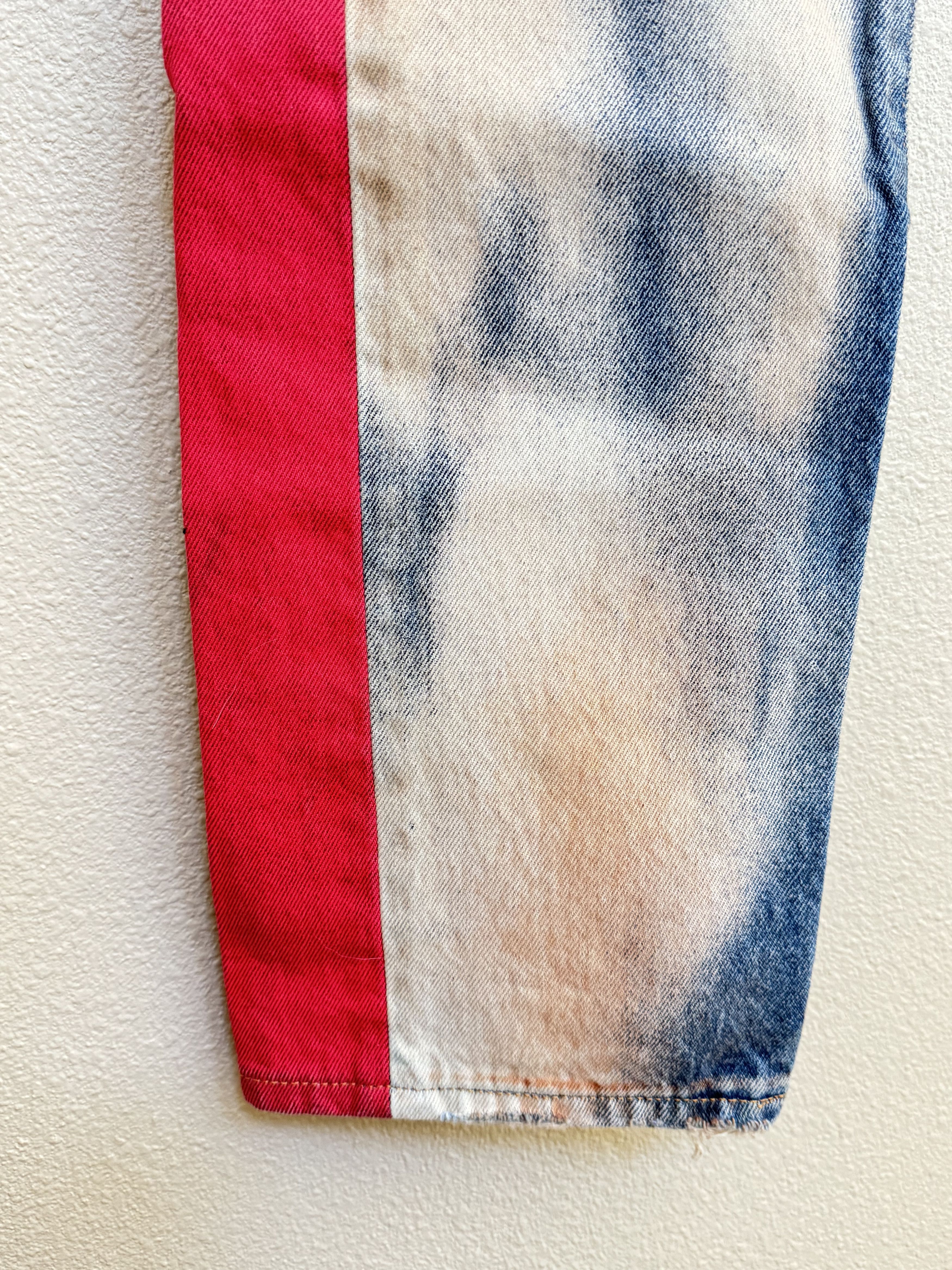 Off-White Off-White Red Stripe Multicolor Denim Jeans Size 36 Size US 36 / EU 52 - 9 Thumbnail