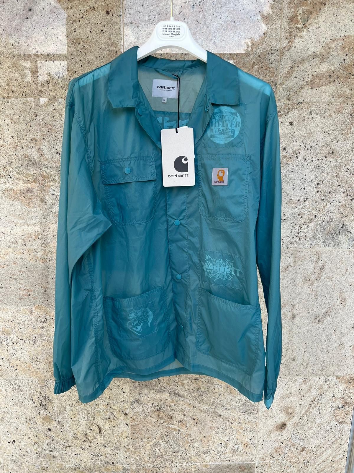 image of Brain Dead x Carhartt Chore Coat In Petrol Blue, Men's (Size XL)