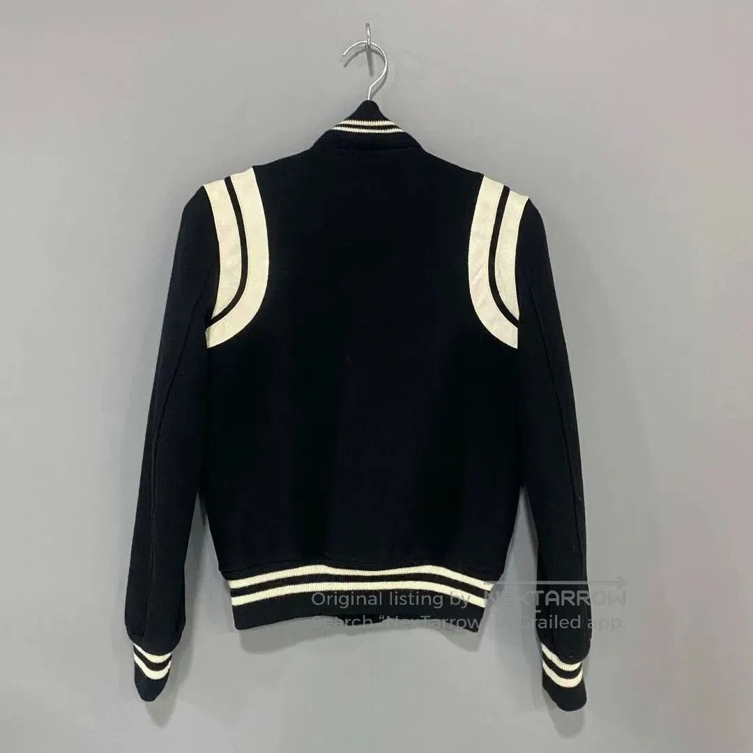 Saint Laurent Paris Saint Laurent Black White Baseball Jacket. Size XXS / US 00 / IT 34 - 3 Thumbnail