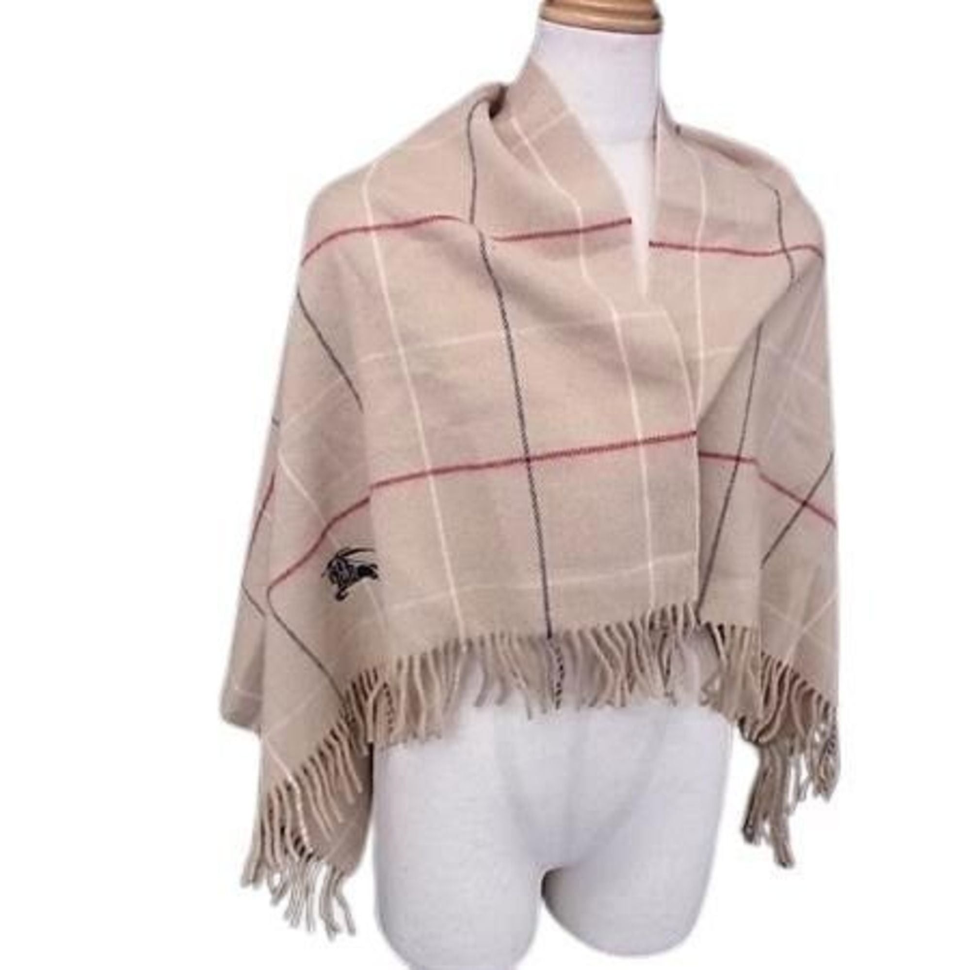 Burberry BURBERRY Beige Wool Blanket for Men and Women Size ONE SIZE - 1 Thumbnail