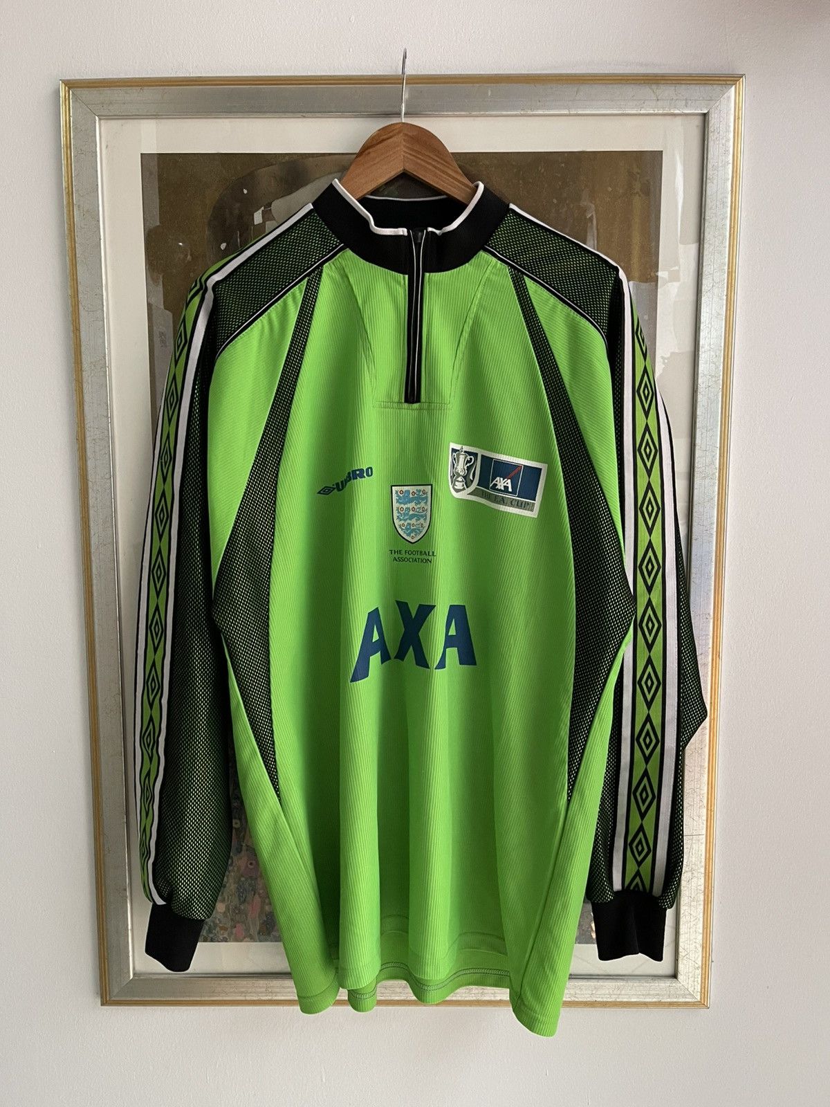 Umbro Vintage England FA Cup 1998 Long Sleeve Jersey Size US XL / EU 56 / 4 - 1 Thumbnail