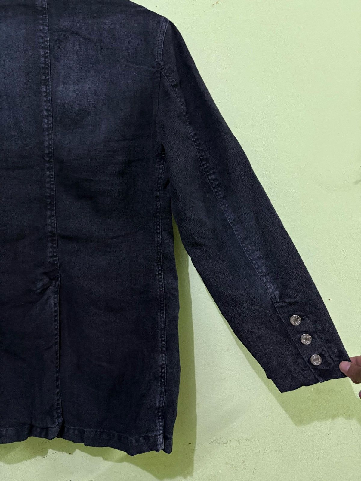 Dolce & Gabbana Dolce And Gabbana Linen Jacket Distressed Design Size US S / EU 44-46 / 1 - 8 Thumbnail
