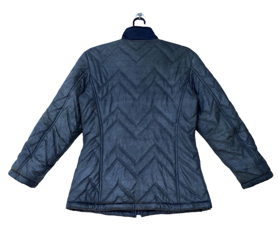 Fendi × Vintage Vtg 90s Fendi Jeans quilted design down jacket zip up Size M / US 6-8 / IT 42-44 - 8 Thumbnail