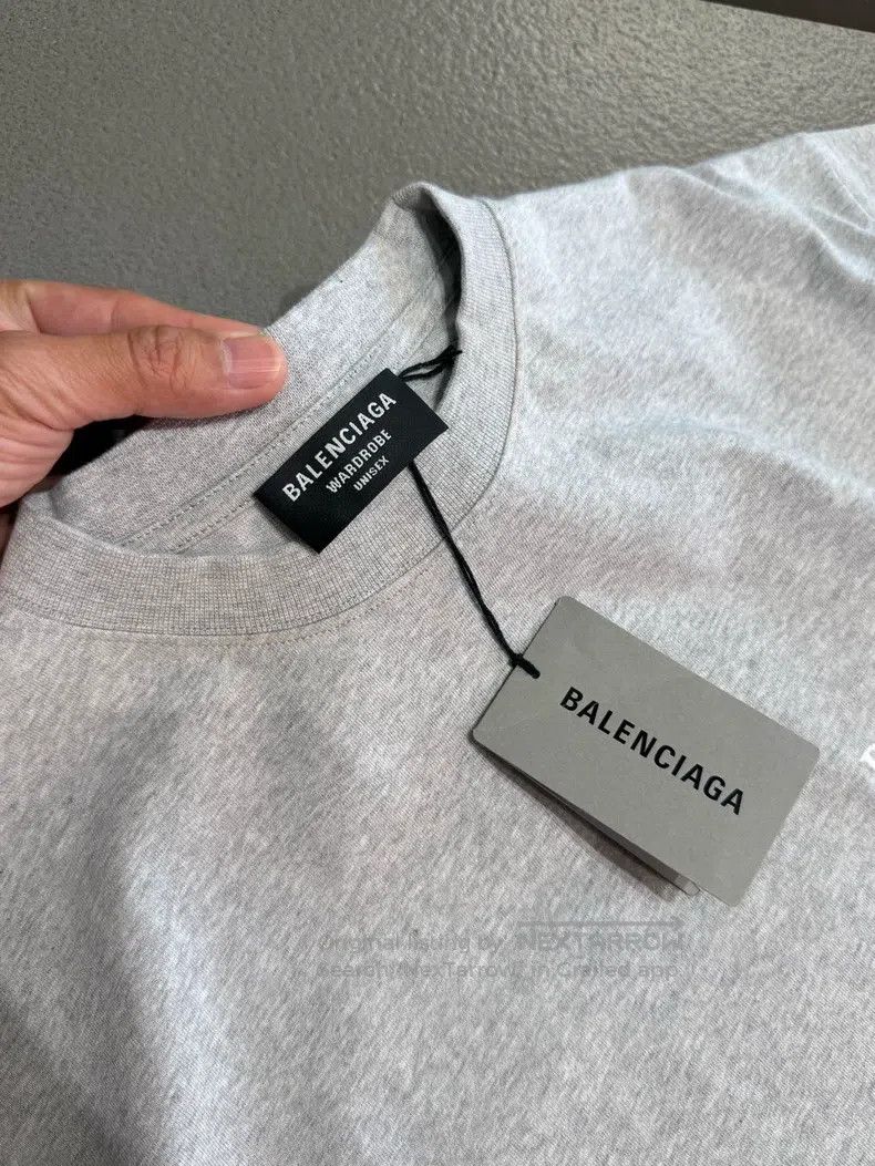 Balenciaga Balenciaga Gray Cola Logo Short Sleeve T-Shirt Size US M / EU 48-50 / 2 - 5 Thumbnail