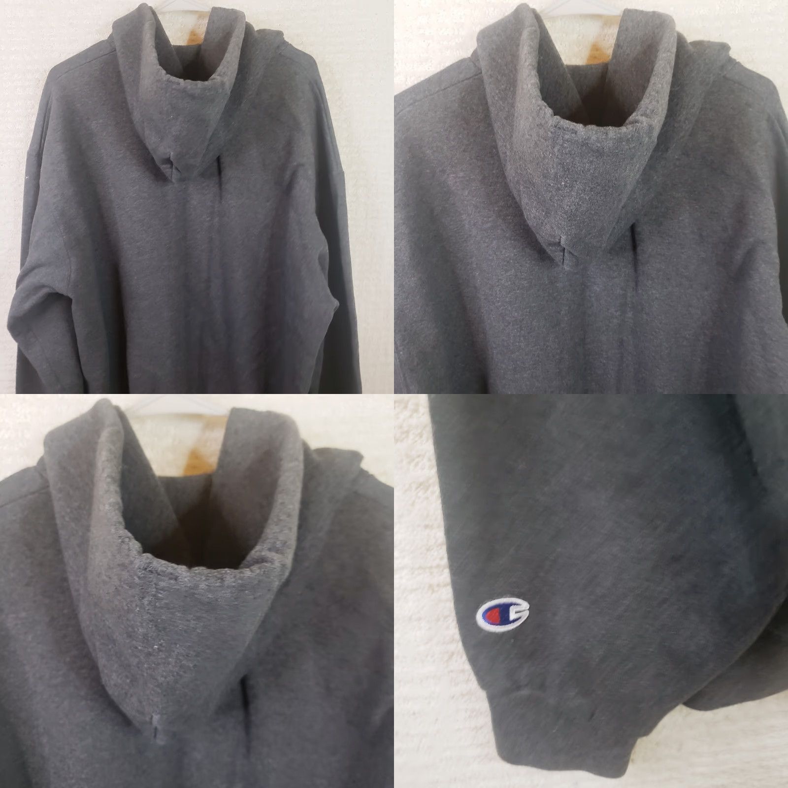 Champion Champion Clemson Tigers Embroidered Eco Fleece Hoodie Sweatshirt Mens XL Gray Size US XL / EU 56 / 4 - 9 Thumbnail