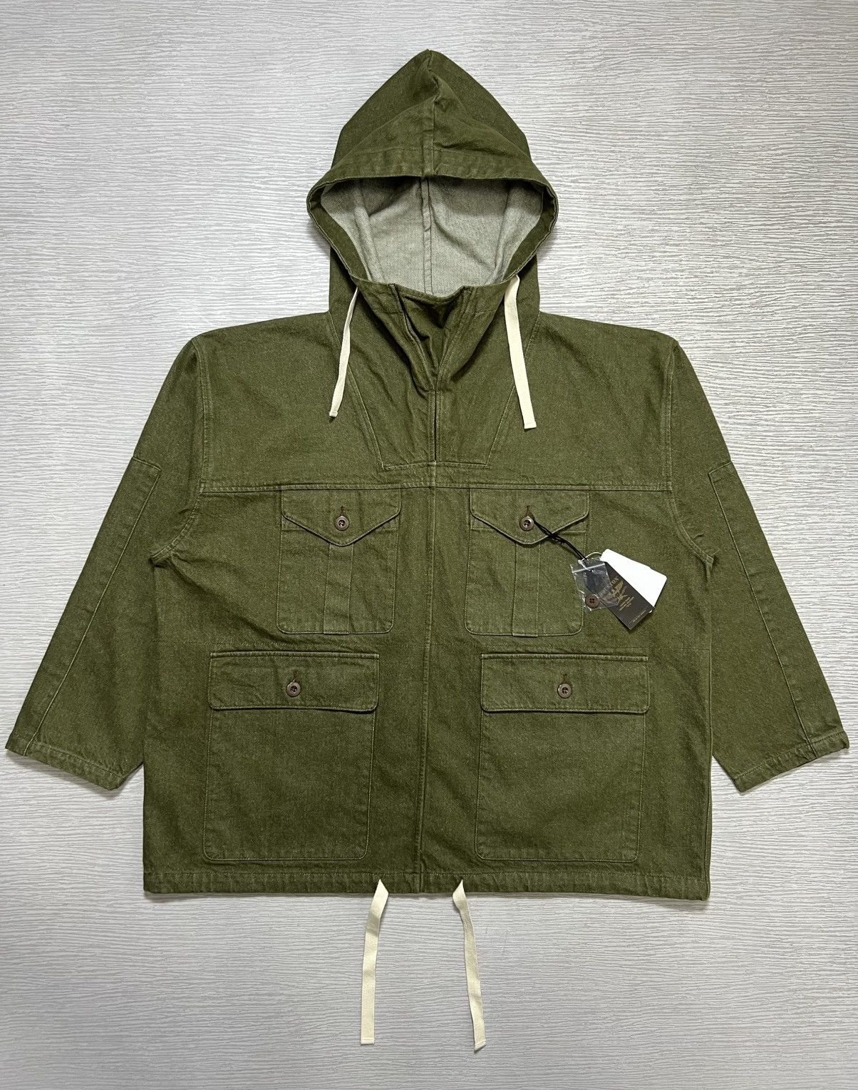 Japanese Brand Houston - Denim Smock Parka Size US S / EU 44-46 / 1 - 2 Thumbnail