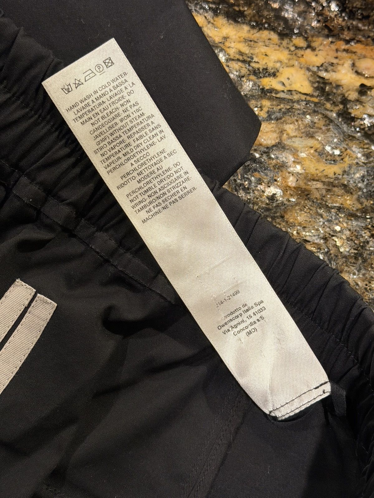 Rick Owens Rick Owens EDFU 23 Black Drop Crotch Cargo Drawstring Pants Size US 34 / EU 50 - 12 Thumbnail