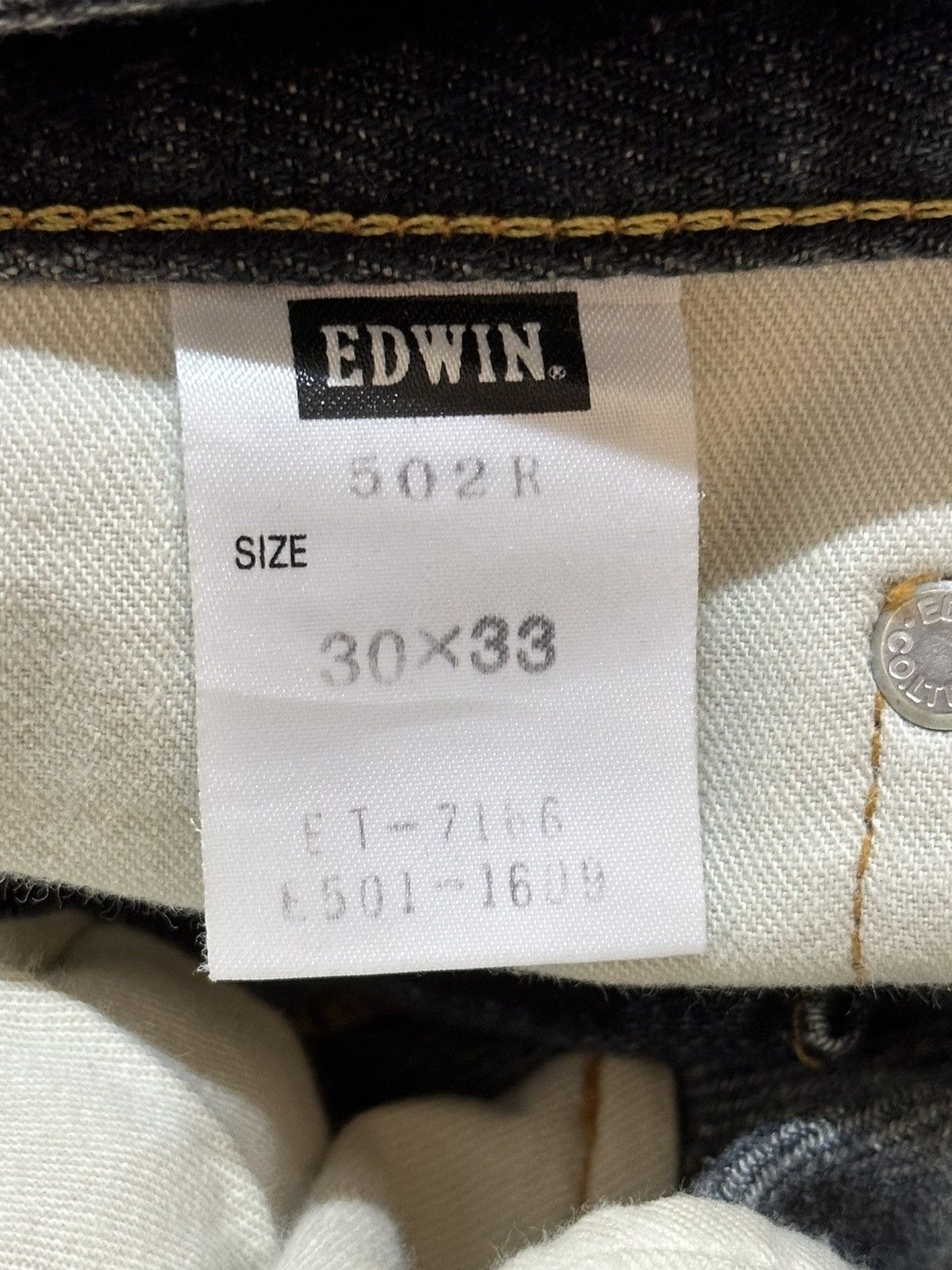 Edwin Vintage Japan Edwin 502 Faded Wash Style Loose Jeans Size US 32 / EU 48 - 9 Thumbnail
