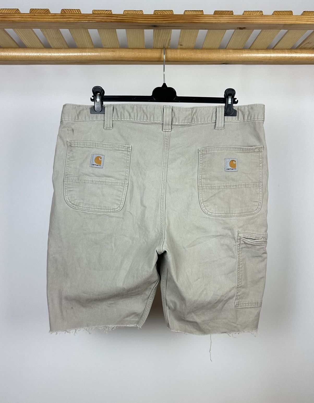 Carhartt × Vintage Vintage Carhartt Distressed Work Shorts Double Logo Size US 40 / EU 56 - 1 Thumbnail