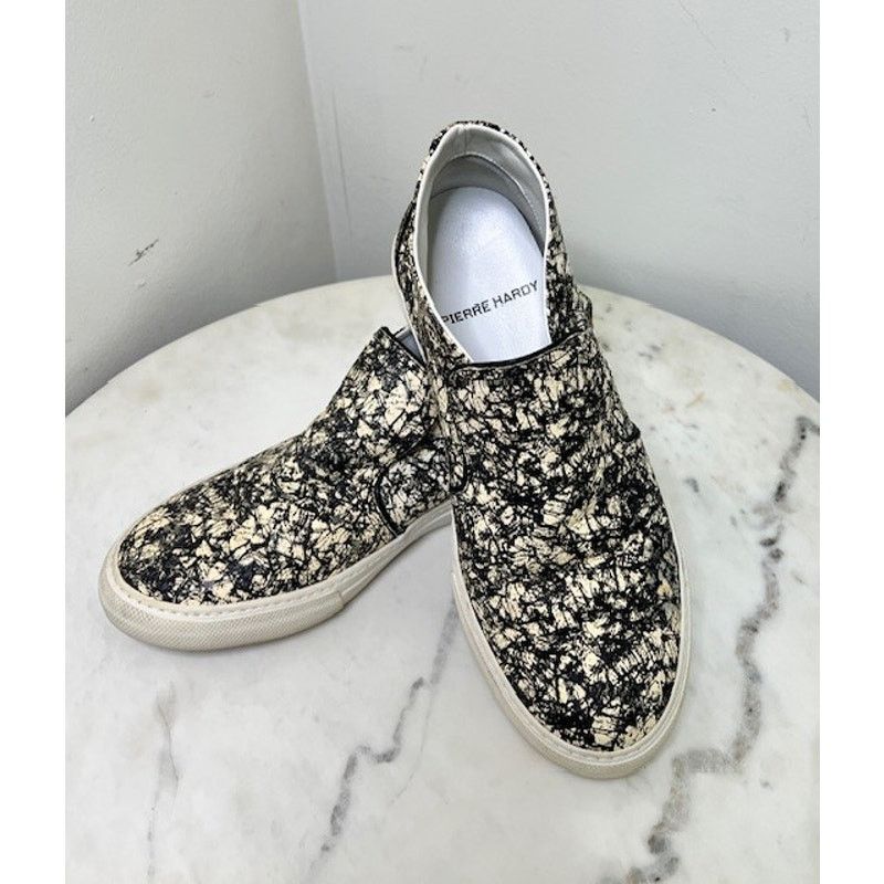 Pierre Hardy UNISEX PIERRE HARDY BLK/WHITE HI-TOP SNEAKERS – EUR/FR 40 Size US 7 / EU 40 - 1 Thumbnail