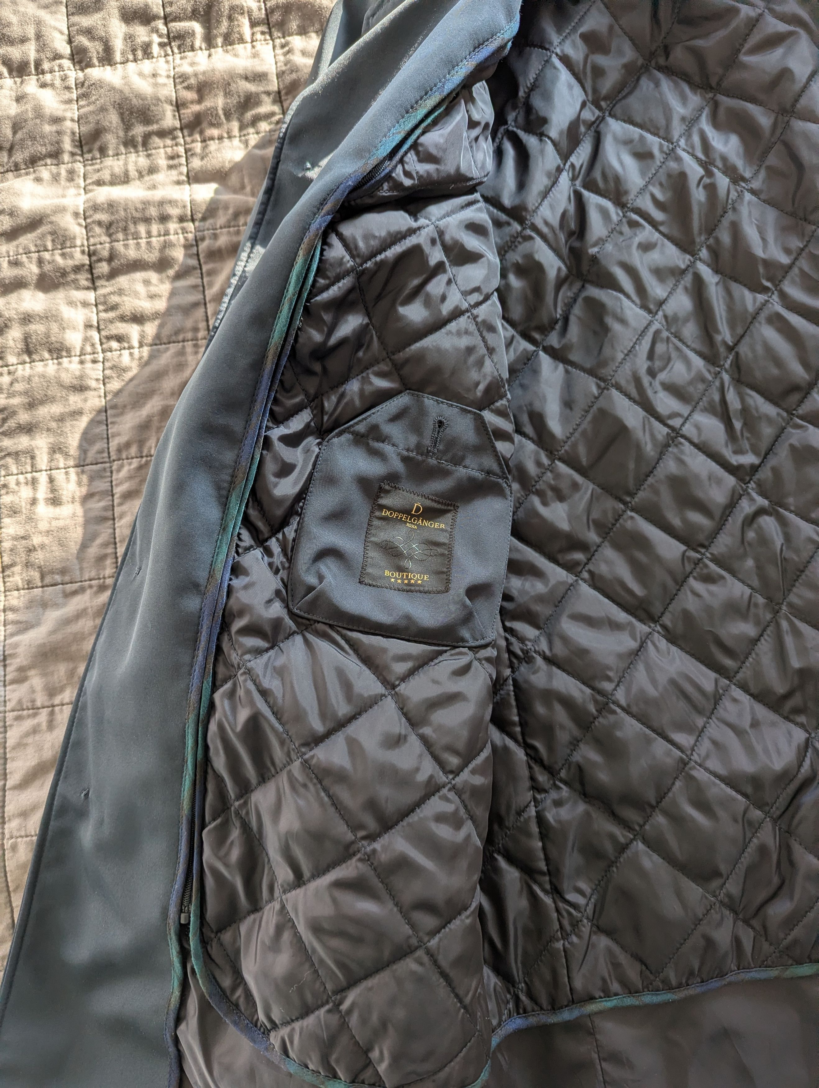 Other Italian Navy Rain Mac Coat | Size 38 (S) | Removable Liner Size US S / EU 44-46 / 1 - 2 Thumbnail