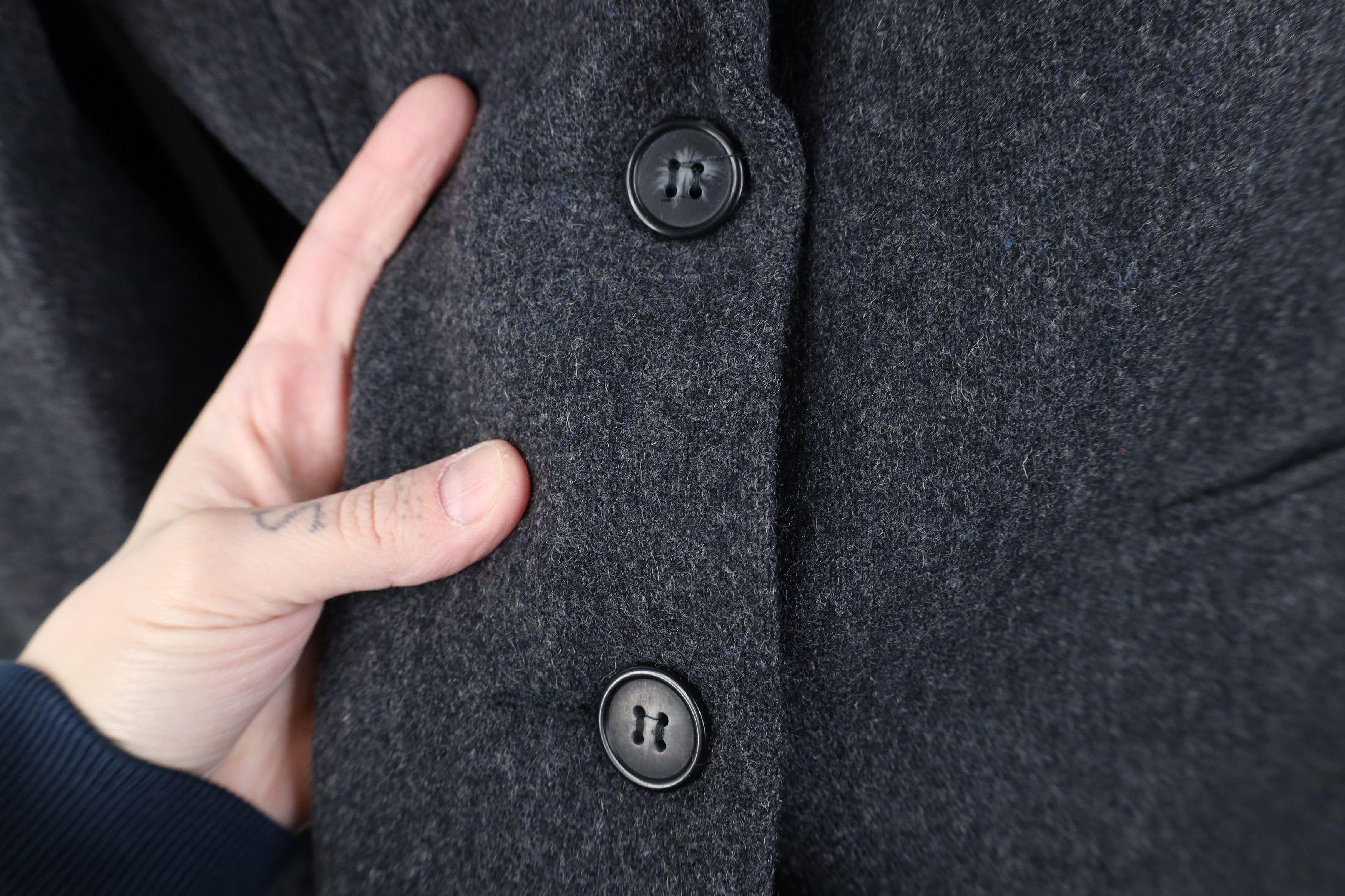 Vintage Vintage 90s Streetwear Button Suit Coat Blazer Jacket Gray Size XXL / US 16-18 / IT 52-54 - 5 Thumbnail