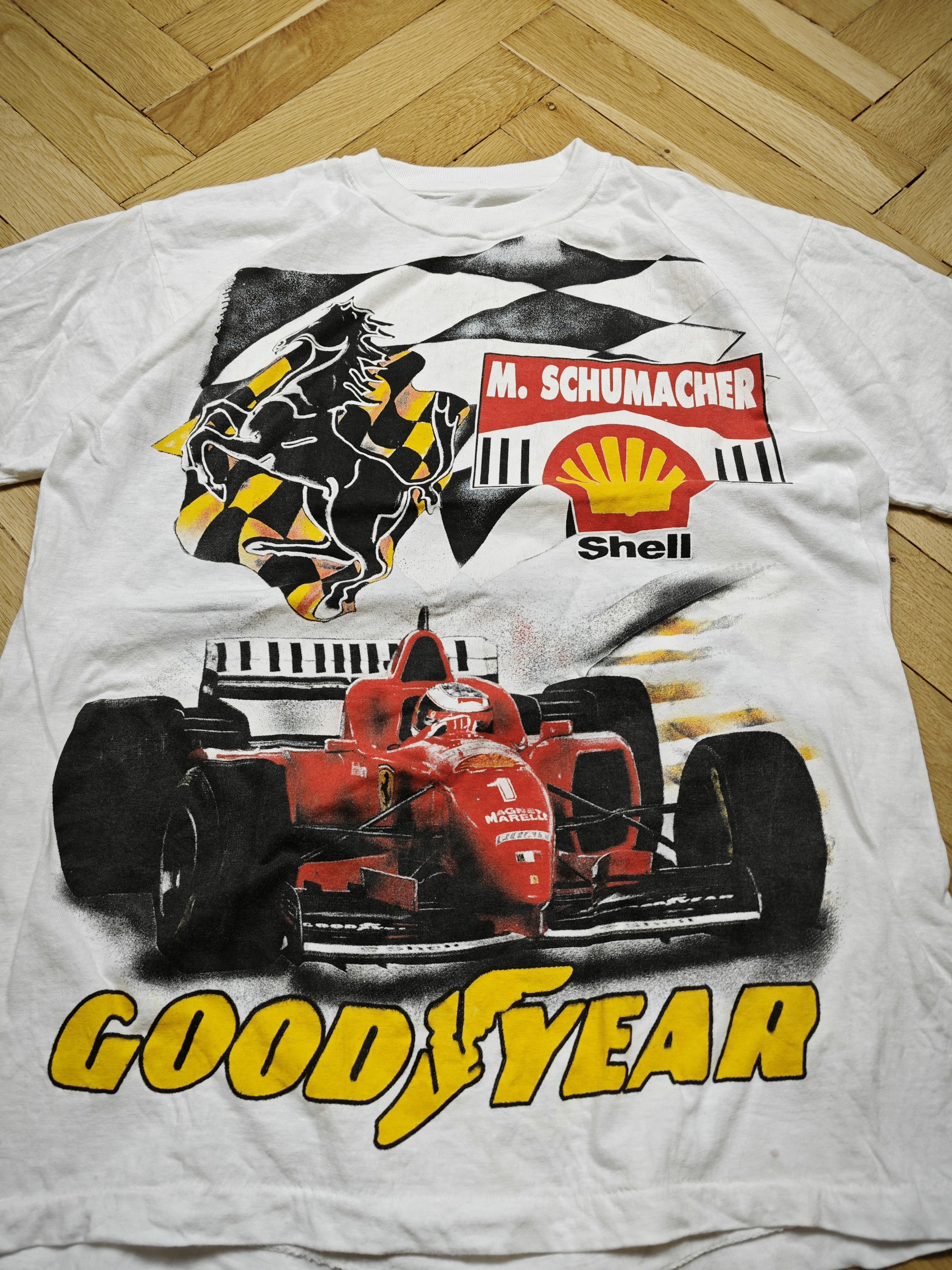 Vintage Vintage racing t shirt Michael Shumacher Size US L / EU 52-54 / 3 - 2 Thumbnail