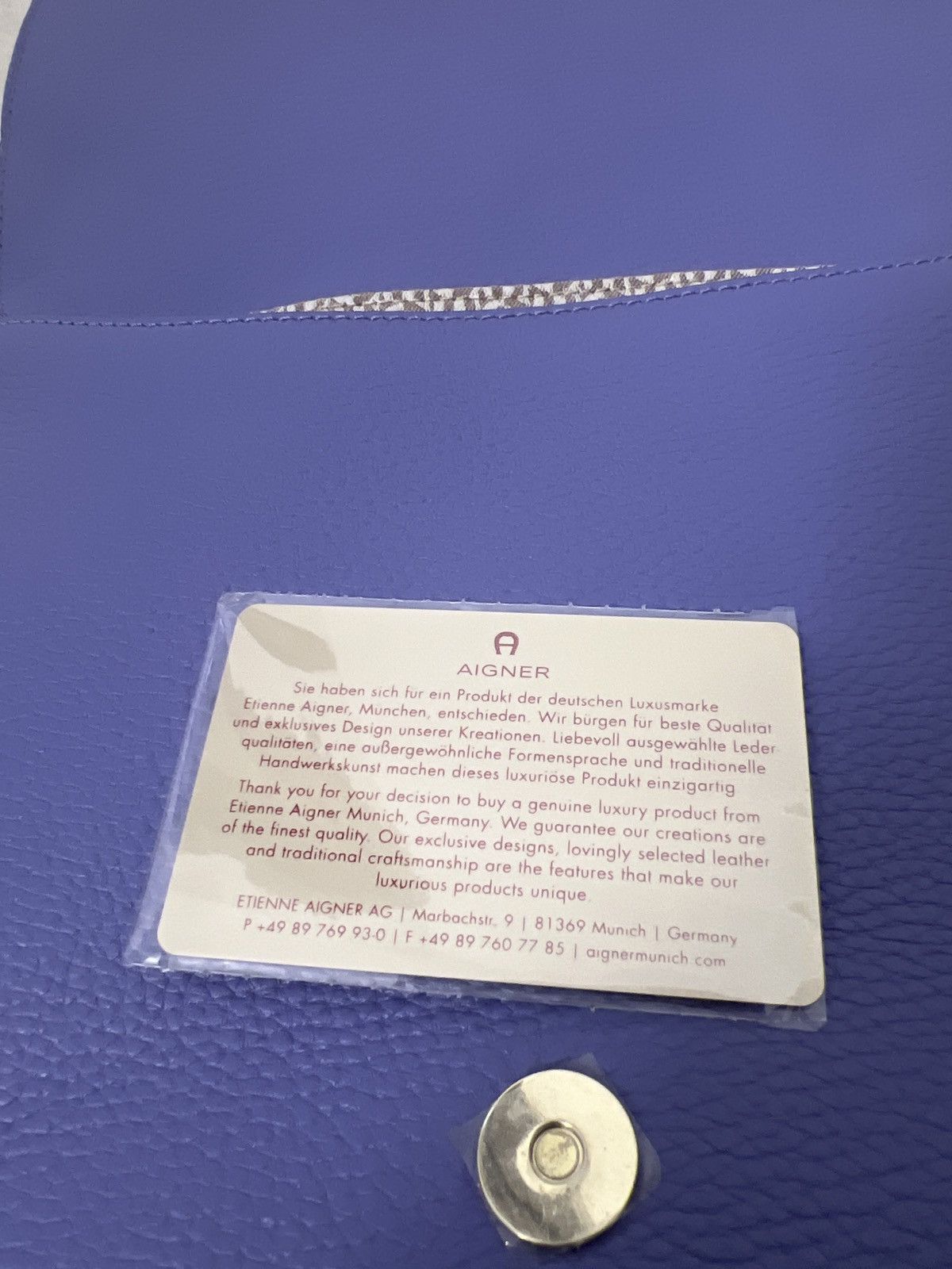 Aigner Aigner Lavender Leather shoulder bag Size ONE SIZE - 9 Thumbnail