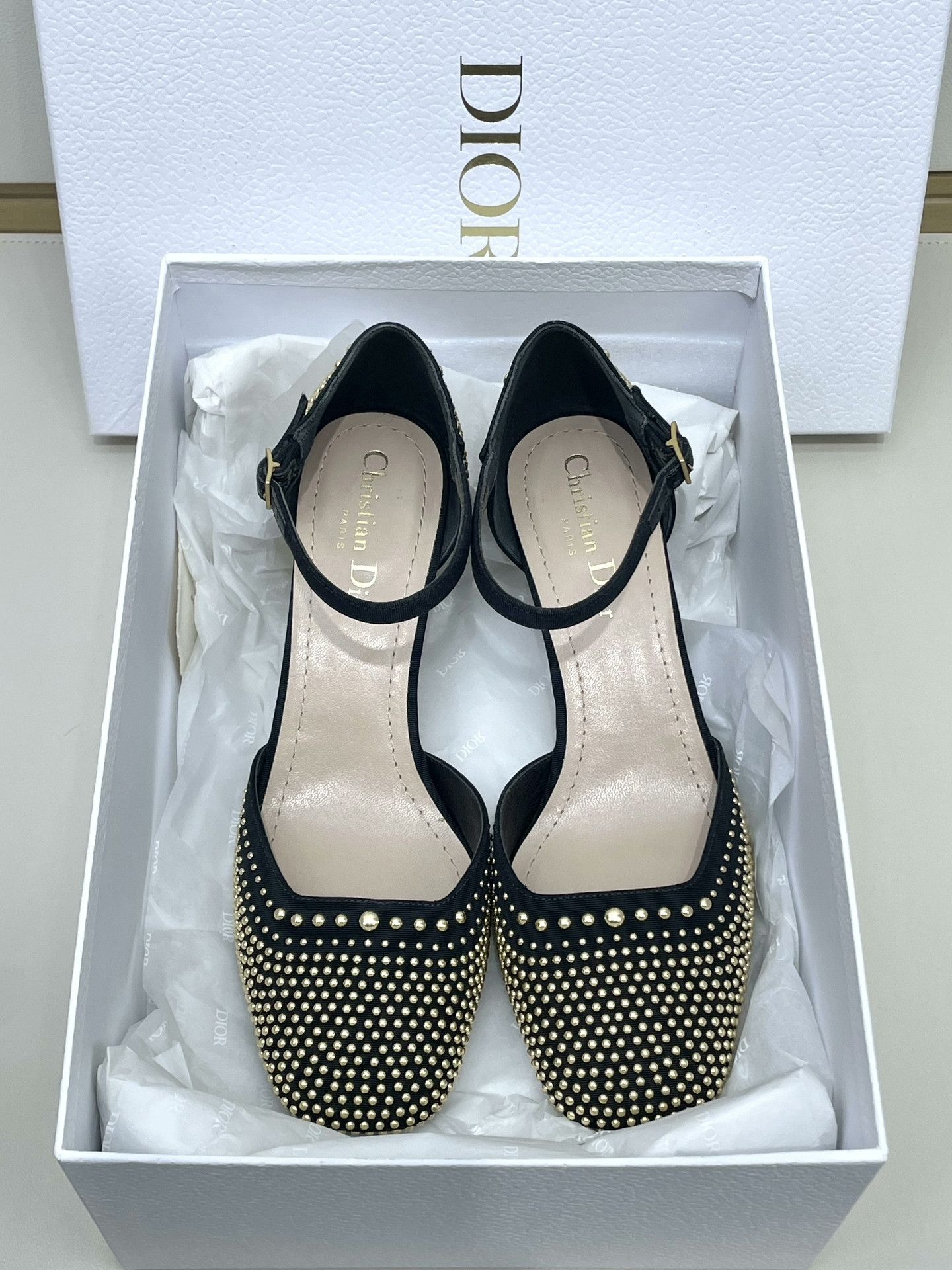 Dior Dior Runway Gold Ball Heel Pumps Size US 6 / IT 36 - 1 Thumbnail