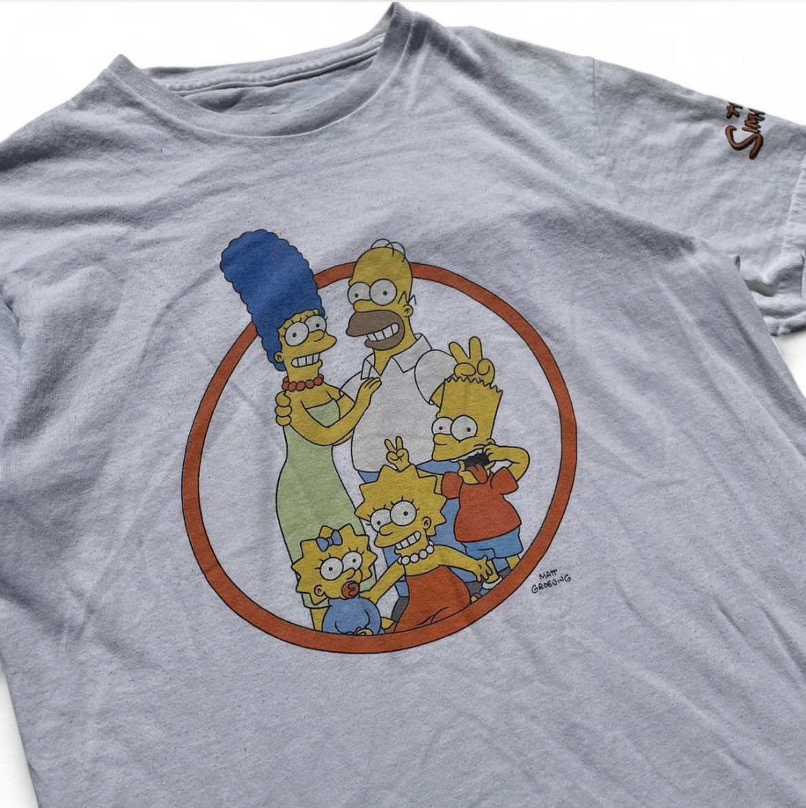 Vintage Vintage Single Stitch “The Simpsons” family white tee Size S / US 4 / IT 40 - 2 Thumbnail