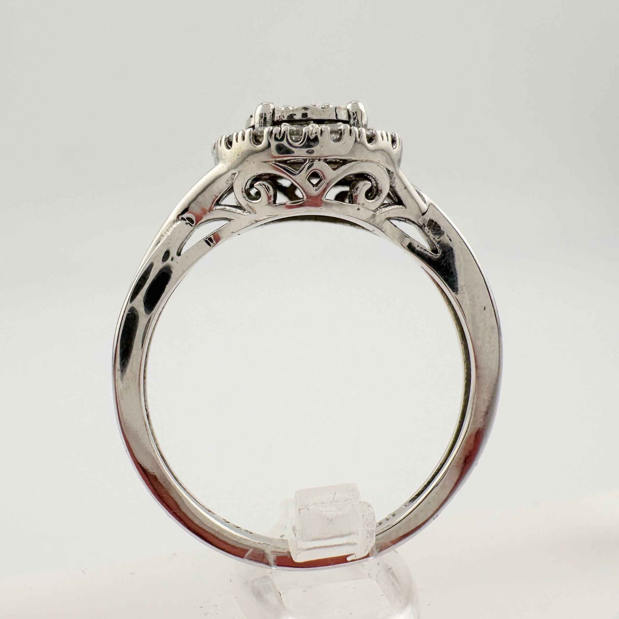 Other 1/4 Ct Lab Grown Diamond Cluster Twisted Shank Ring - SIze 7 Size ONE SIZE - 6 Thumbnail