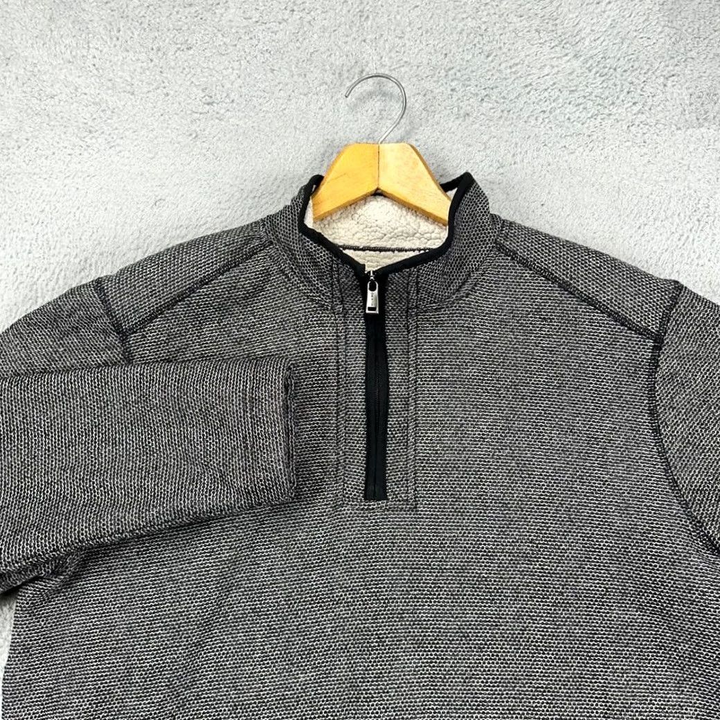 Orvis Orvis Pullover Sweatshirt Mens Large Gray Thick Sherpa Fleece Lined Quarter Zip Size US L / EU 52-54 / 3 - 7 Thumbnail