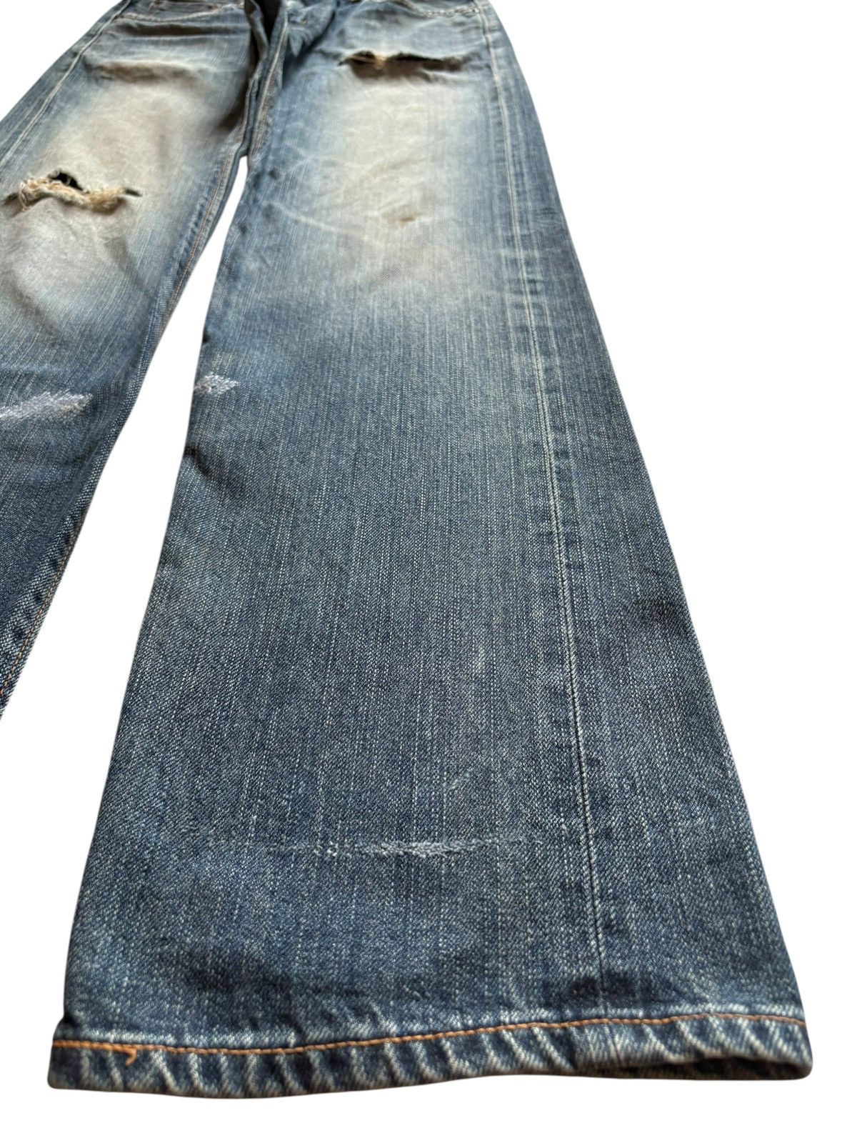Edwin × Japanese Brand Vintage Japanese Edwin 505zx Selvedge Rusty Wash Loose Jeans Size US 29 - 8 Thumbnail