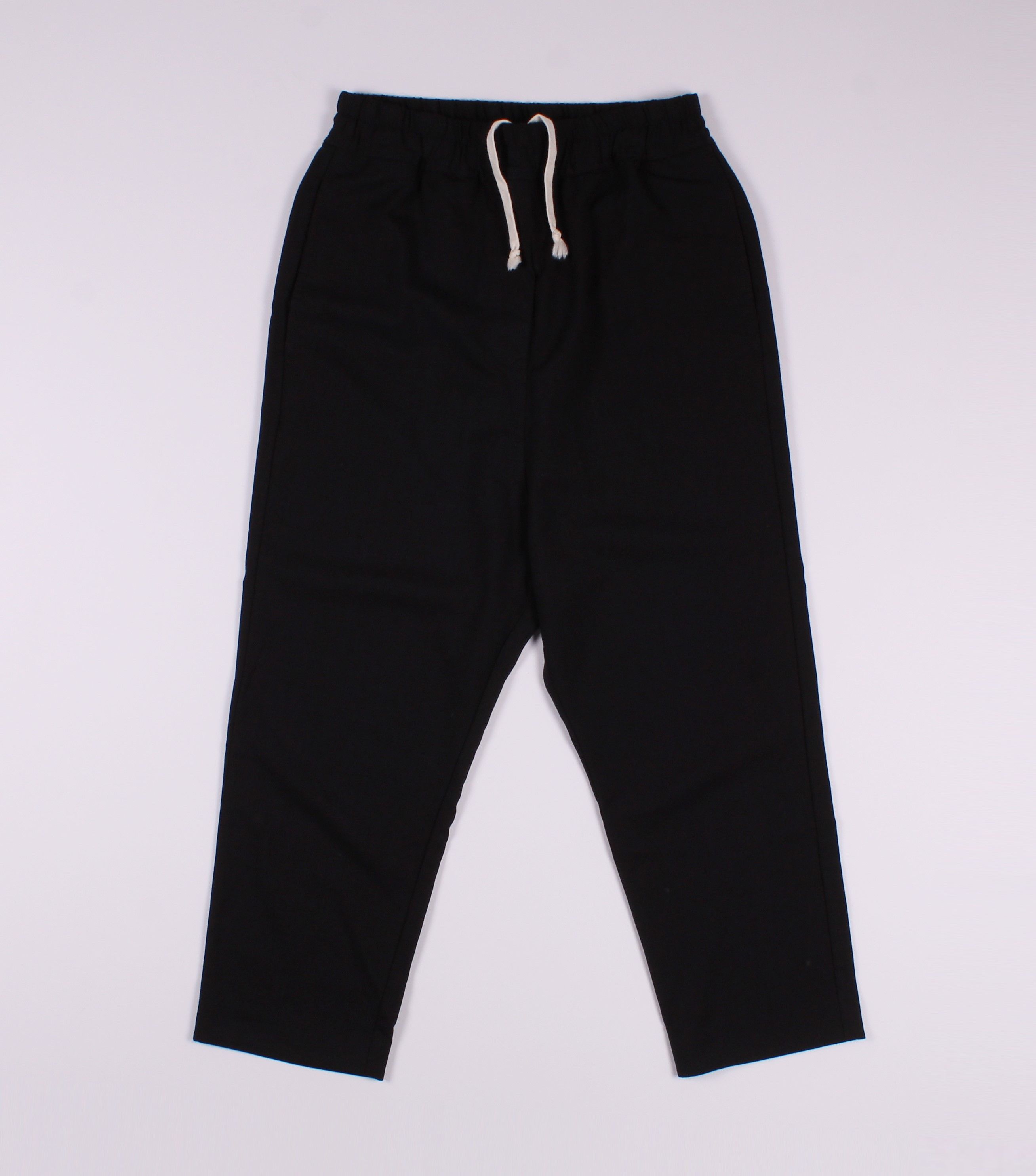 image of Avant Garde x Made In USA Nili Lotan Black Deep Rise Cropped Trousers Pants, Women's (Size 26)