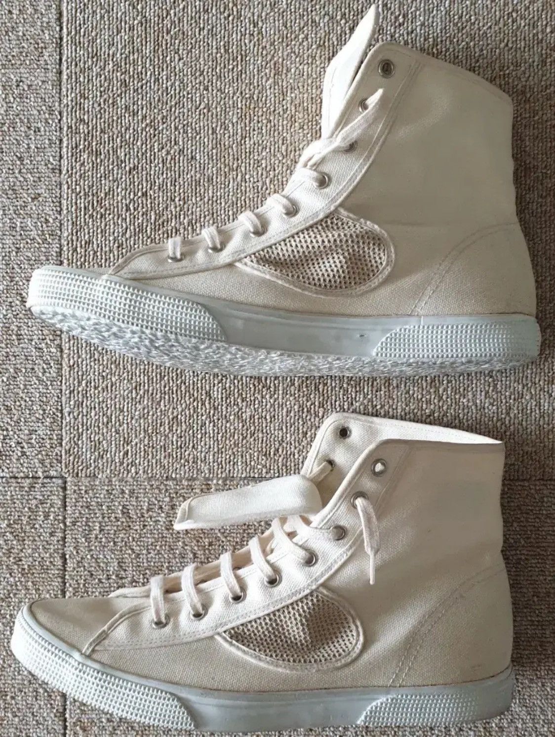 Helmut Lang Helmut Lang 00s Canvas High Top Sneakers Size US 7 / EU 40 - 4 Thumbnail