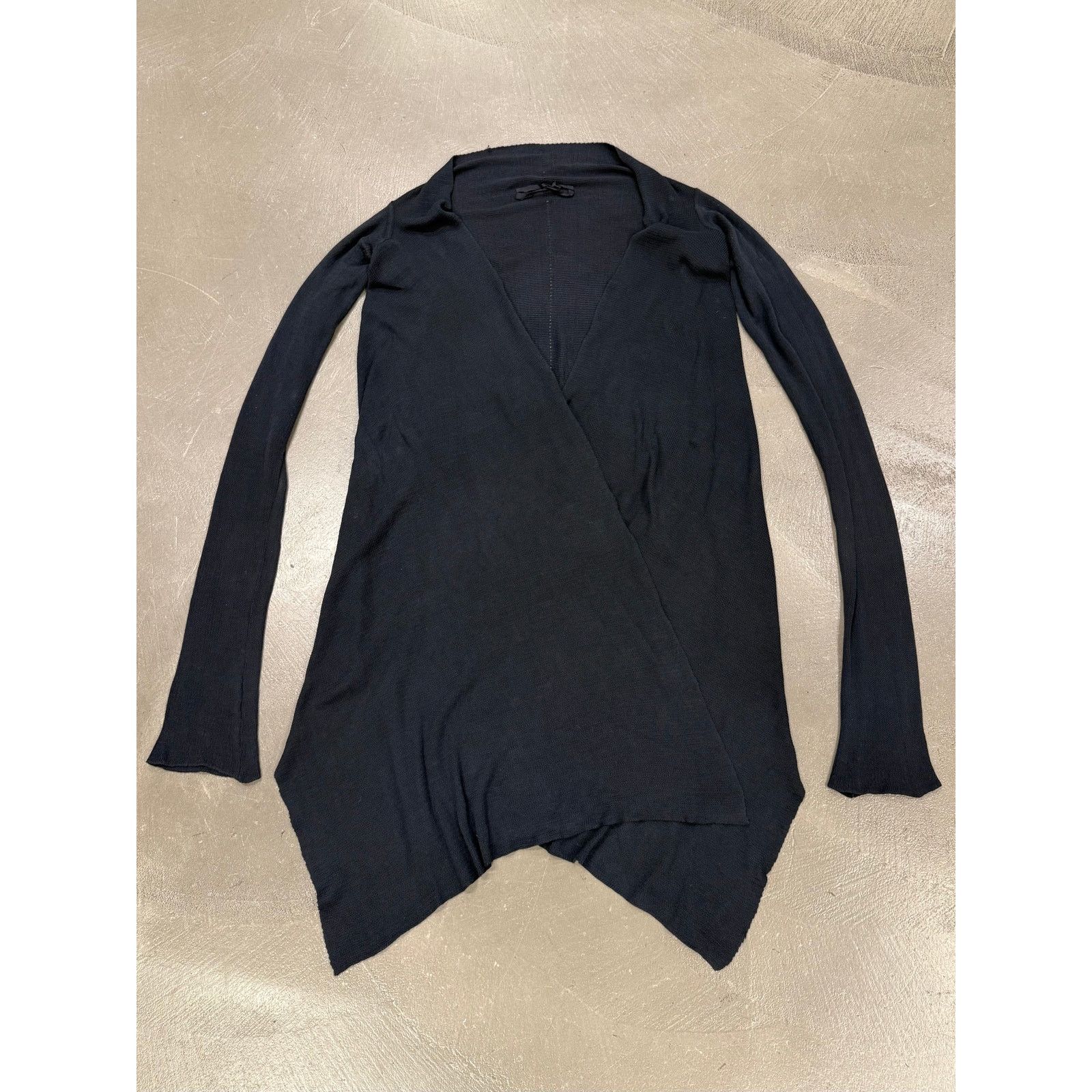 Rick Owens 2000s Rick Owens asymmetrical long cardigan Size S / US 4 / IT 40 - 1 Thumbnail