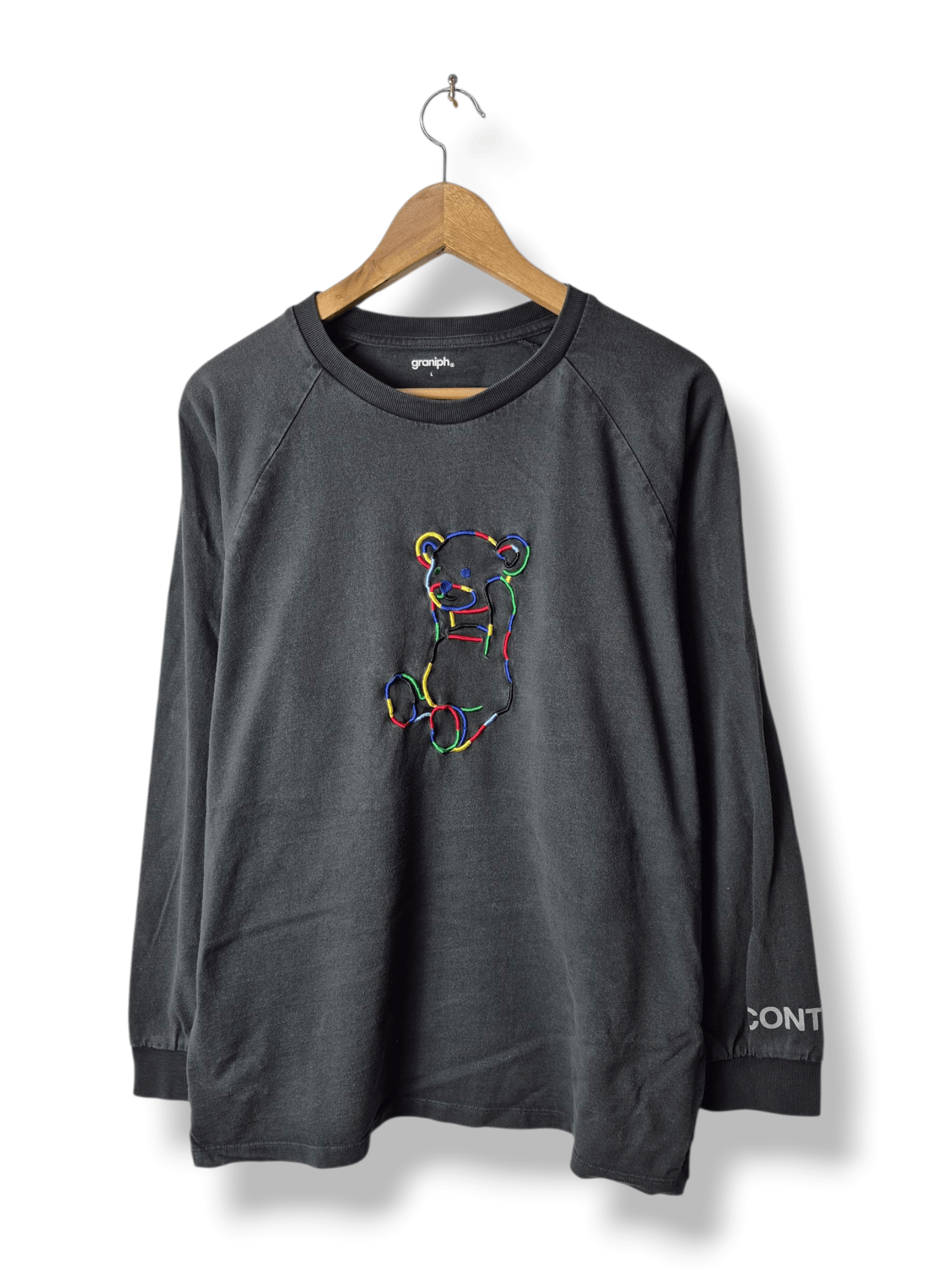 Japanese Brand 🔥 Graniph Embroided Colorful Headless Bear Longsleeves Tee Size US L / EU 52-54 / 3 - 1 Thumbnail