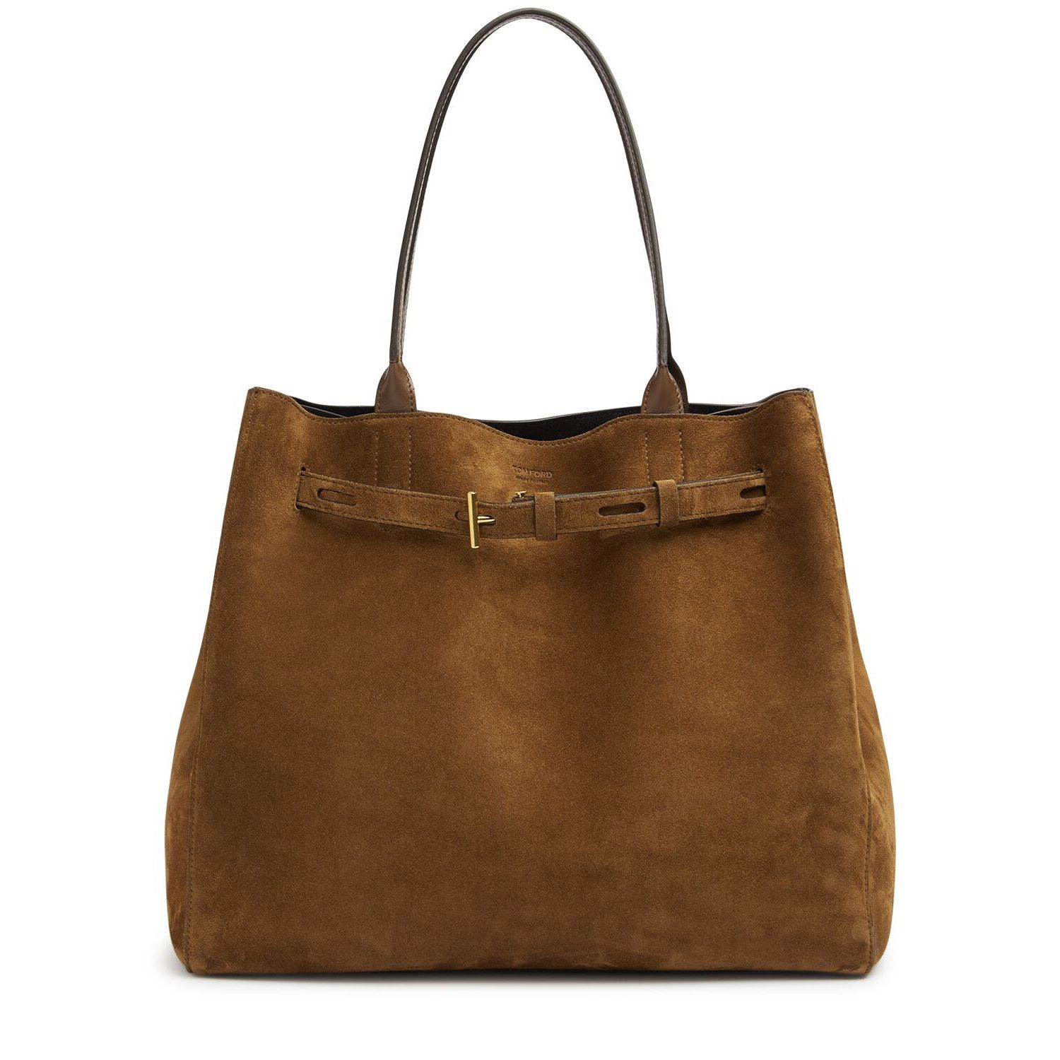 Tom Ford TOM FORD Audrey Medium Whiskey Suede Tote Bag New Size ONE SIZE - 1 Thumbnail