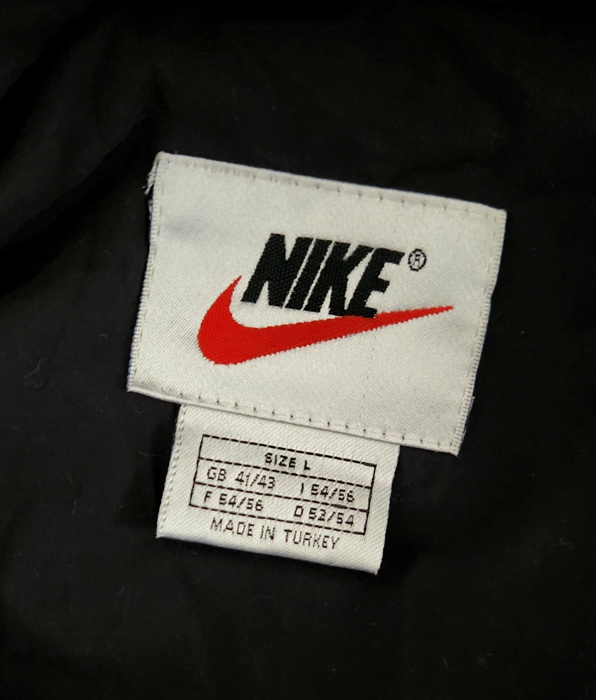 Nike × Vintage Nike Swoosh Vintage 90s Jacket Windbreaker Rare Men's Large Size US L / EU 52-54 / 3 - 7 Thumbnail