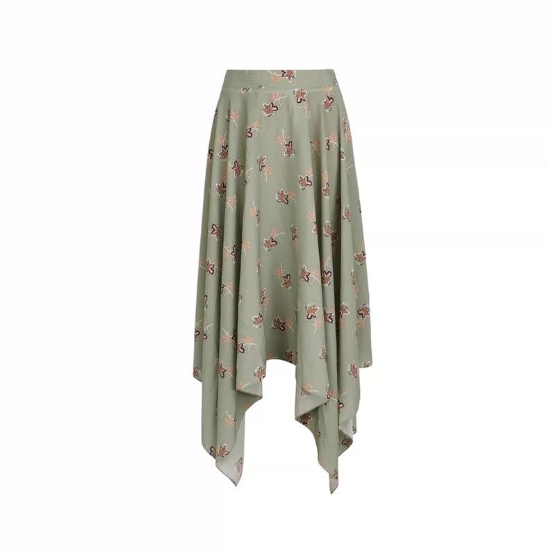 Loewe LOEWE Green printed skirt Size 26" / US 2 / IT 38 - 1 Thumbnail