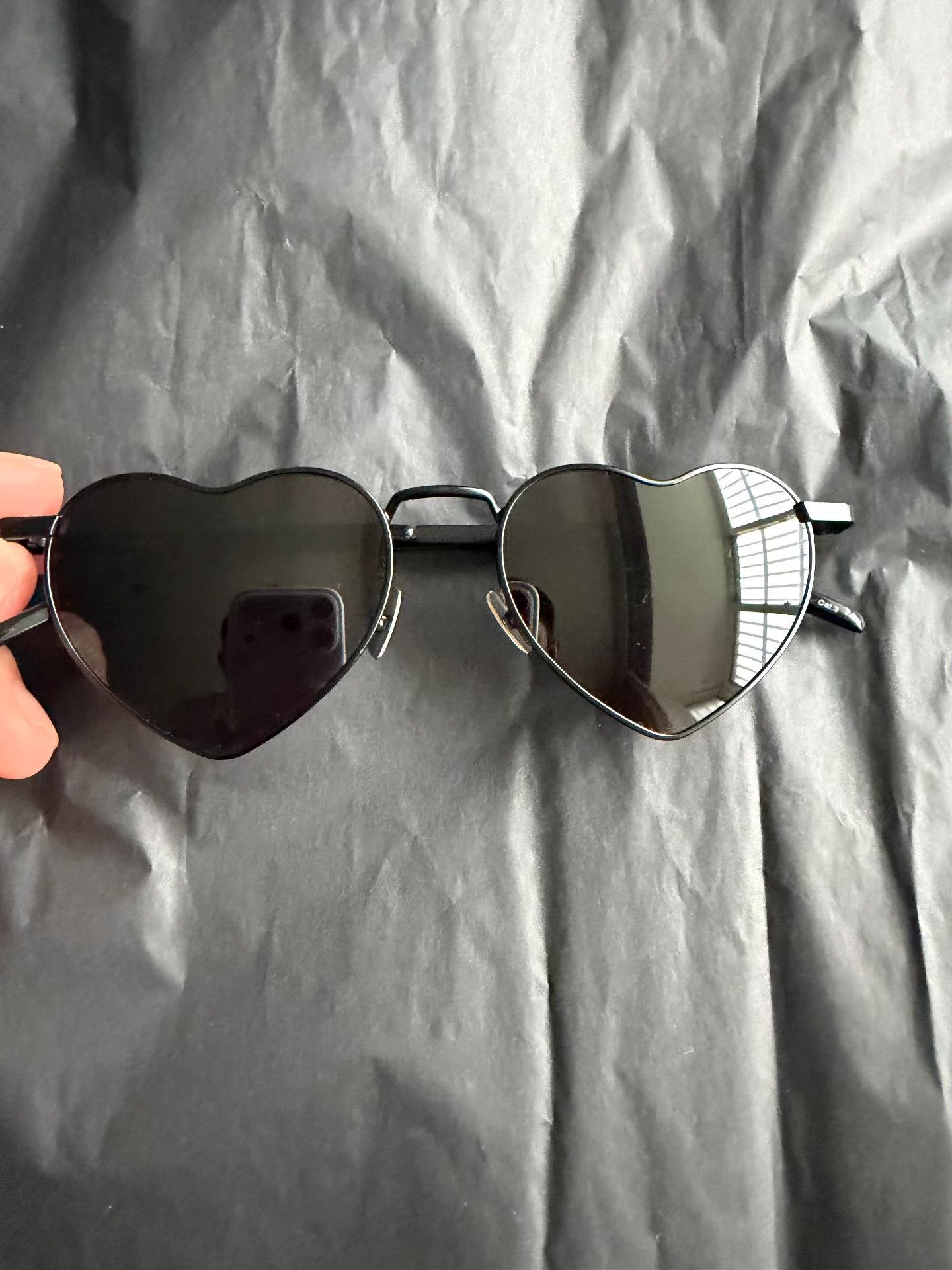 Saint Laurent Paris Saint Laurent Heart-shaped Sunglasses Ｑ23 Size ONE SIZE - 7 Thumbnail
