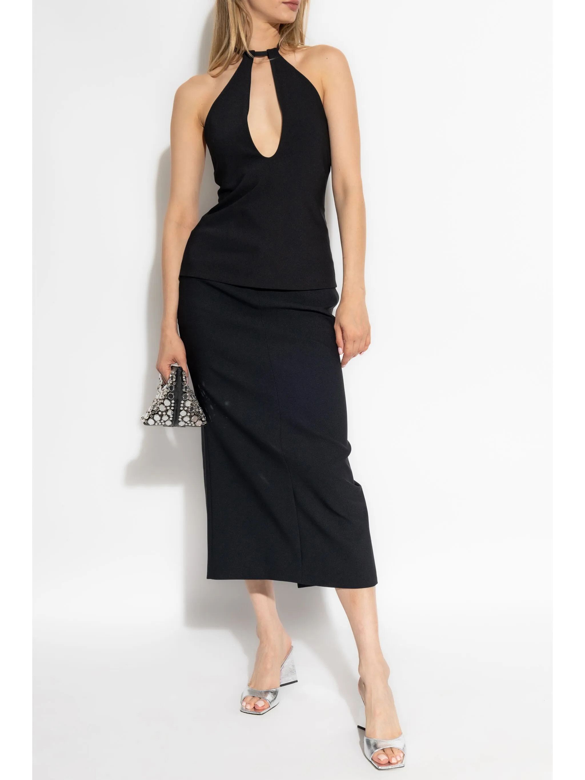 The Attico o1s22i1n0325 Halter neck Top in Black Size S / US 4 / IT 40 - 2 Thumbnail