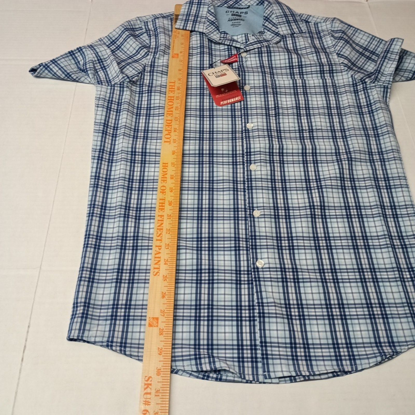 Chaps Chaps Woven Shirt Men's Size S Sky Blue Stretch UPF 50 Size US S / EU 44-46 / 1 - 6 Thumbnail