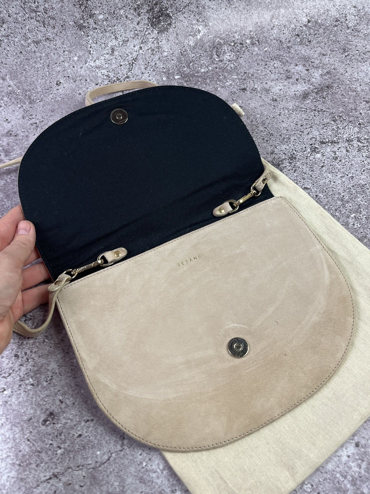 Sezane Sézane Farrow Leather Hand/Shoulder Bag Size ONE SIZE - 8 Thumbnail