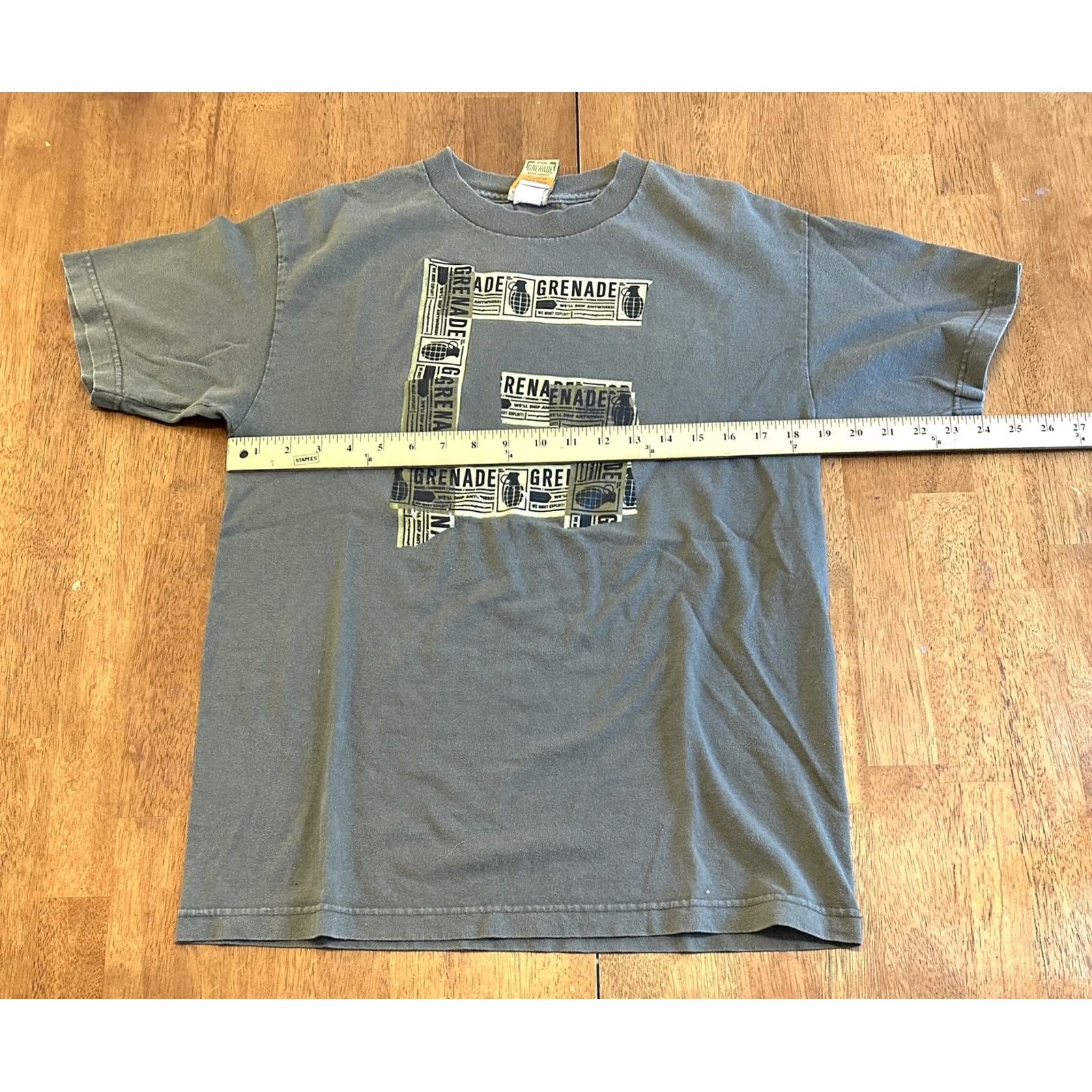 Vintage VINTAGE Grenade T Shirt Medium Men Green 90s Size US M / EU 48-50 / 2 - 5 Thumbnail