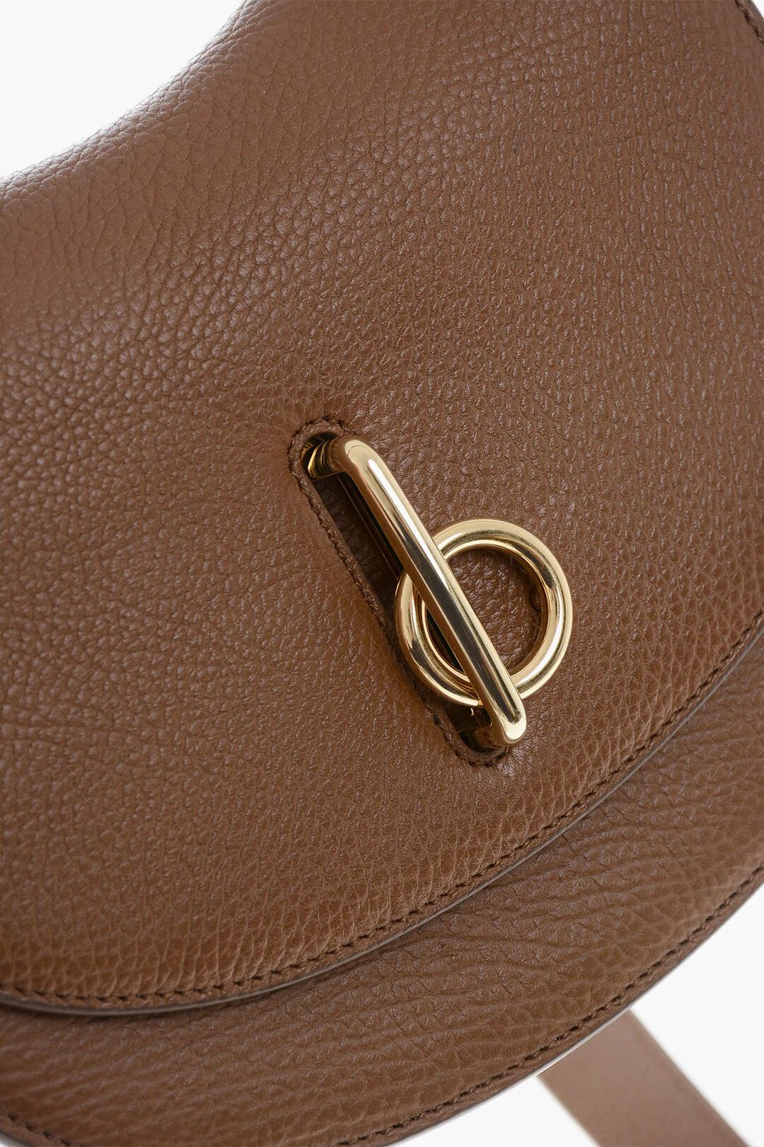 Burberry og1mm0426 Size: OS / Hammered Leather Shoulder Bag in Brown Size ONE SIZE - 4 Thumbnail