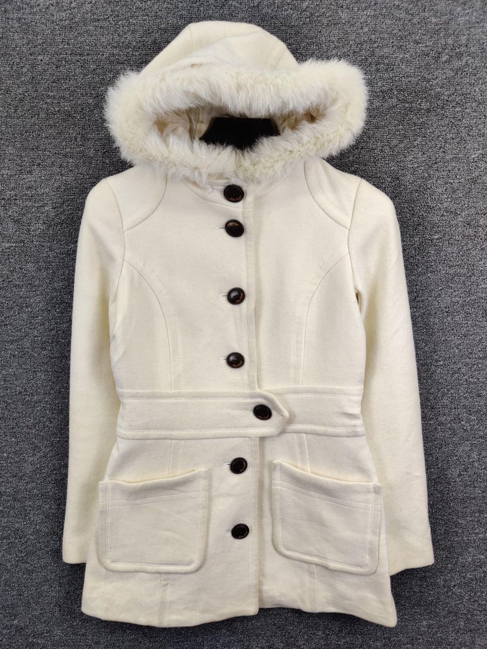 Burberry Vintage Burberry Blue Label Angora Rabbit Fur Coat Size S / US 4 / IT 40 - 1 Thumbnail